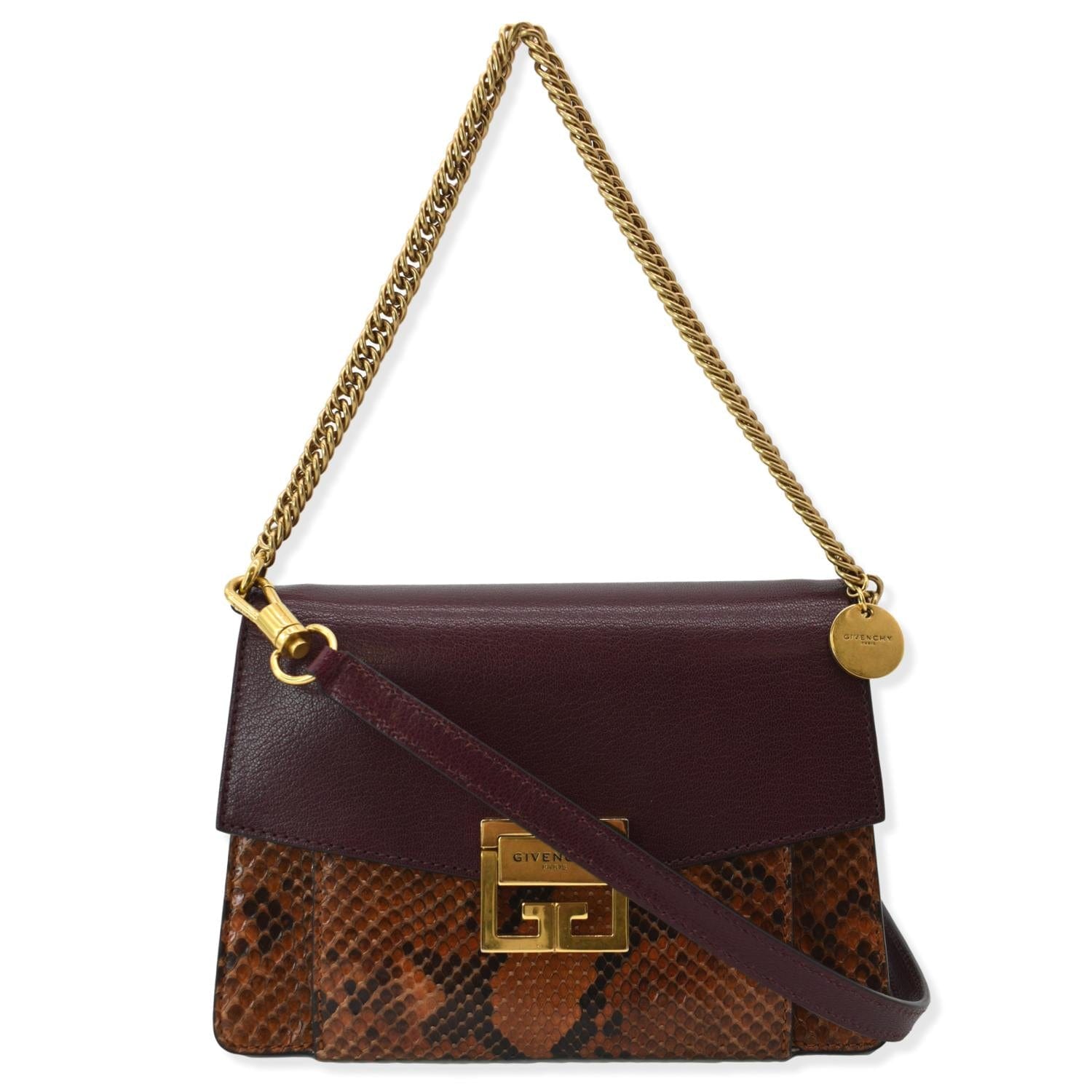 Givenchy Python Shoulder Bag Multicolor Leather Small