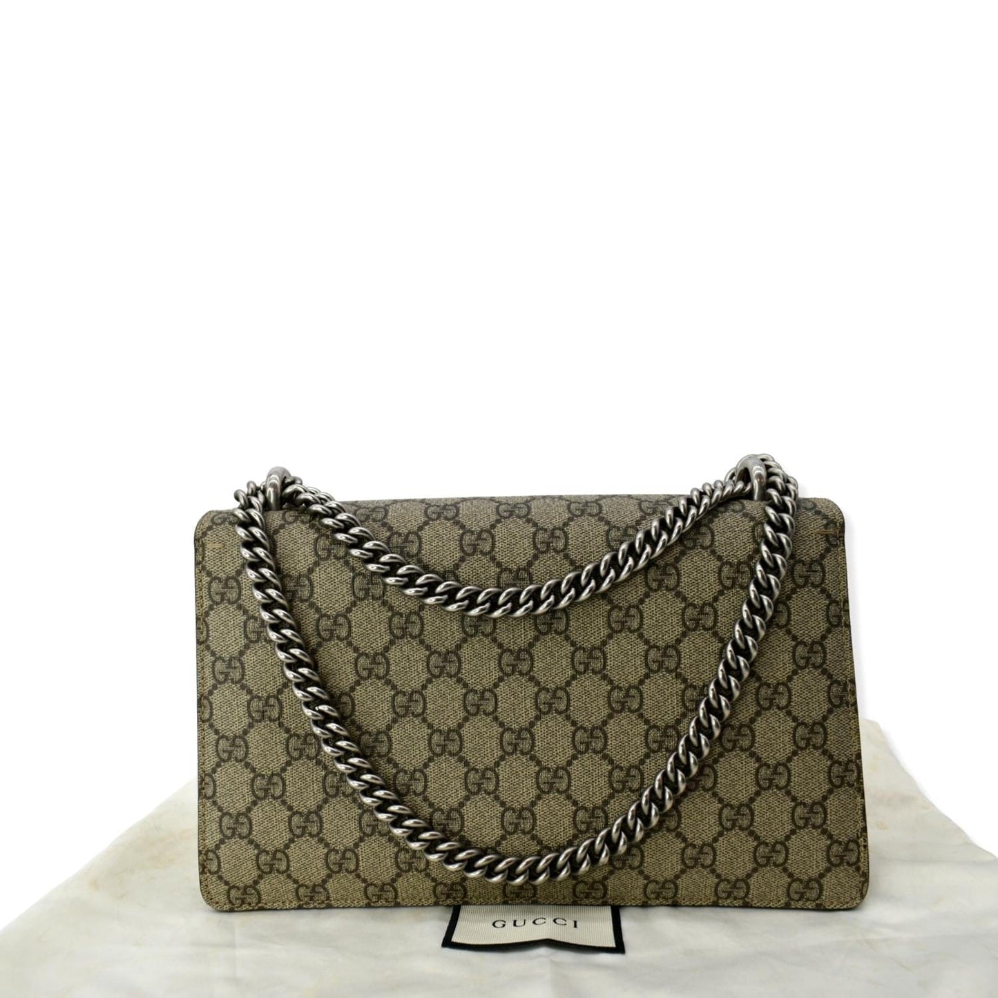 Gucci Dionysus Supreme Shoulder Bag Canvas Beige