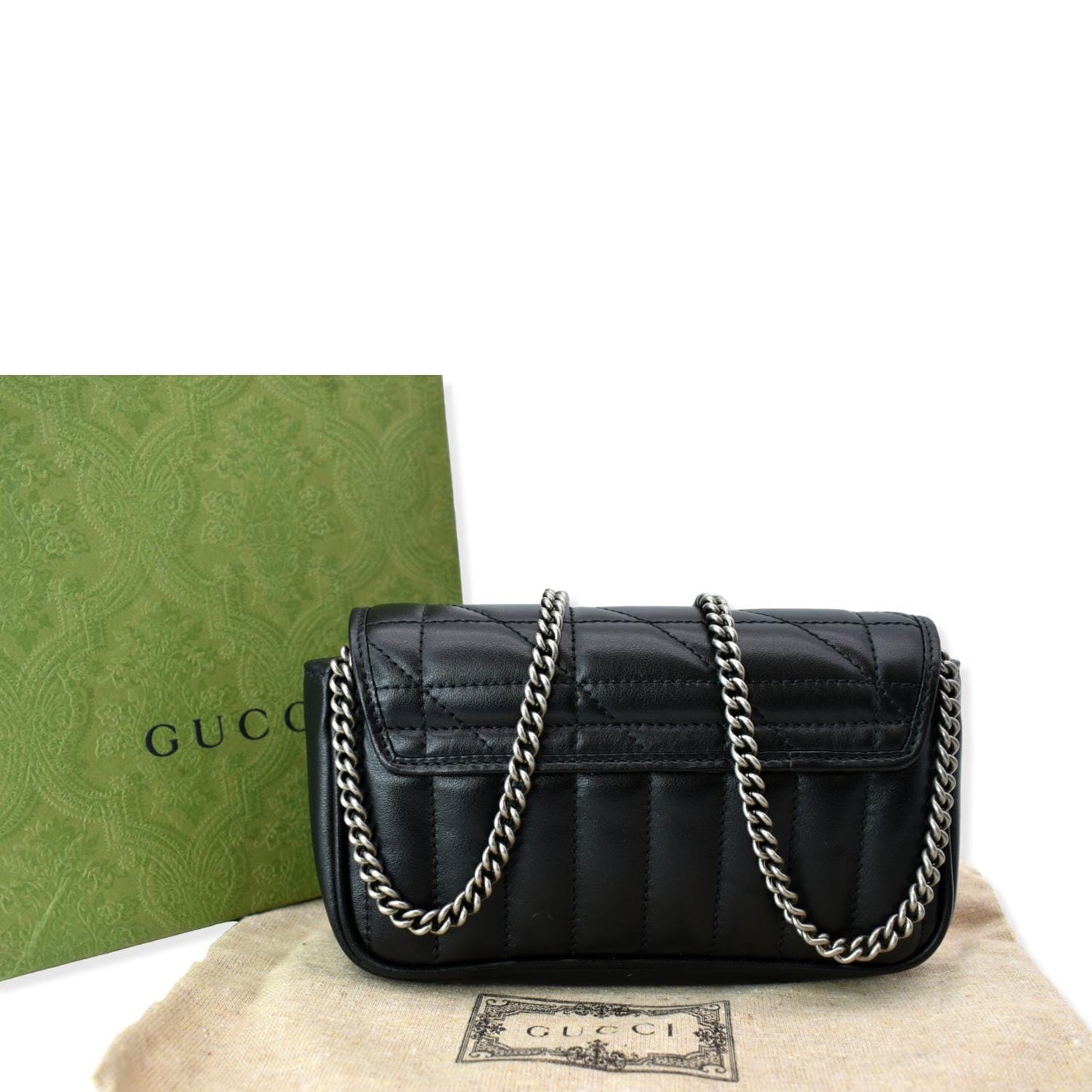 Gucci Marmont Super Crossbody Bag Leather Black