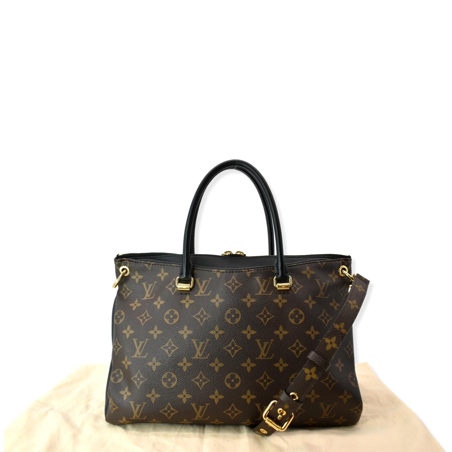 Louis Pallas Shoulder Bag Canvas Monogram
