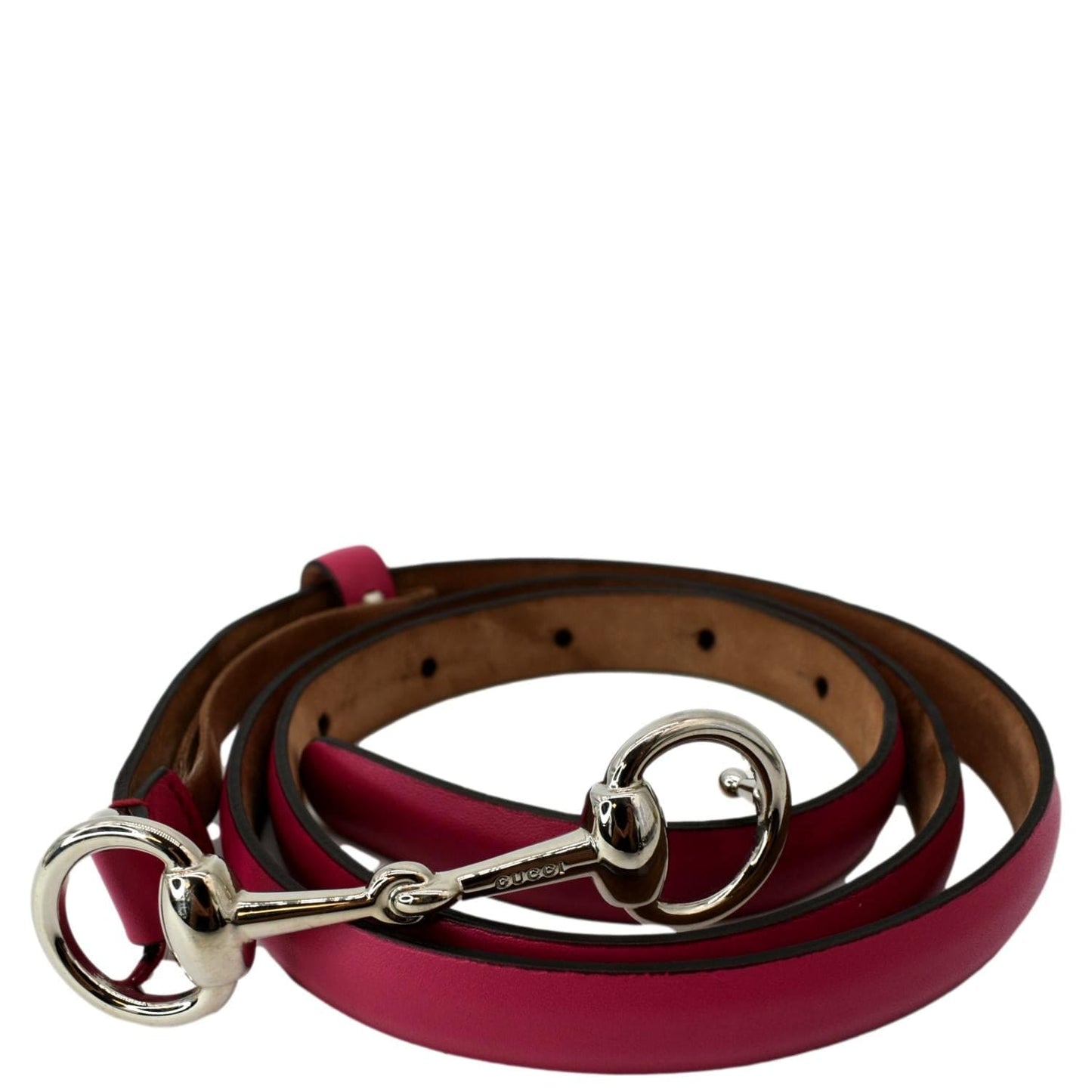 Gucci Horsebit Belt Size Handbag Leather Pink Accessory