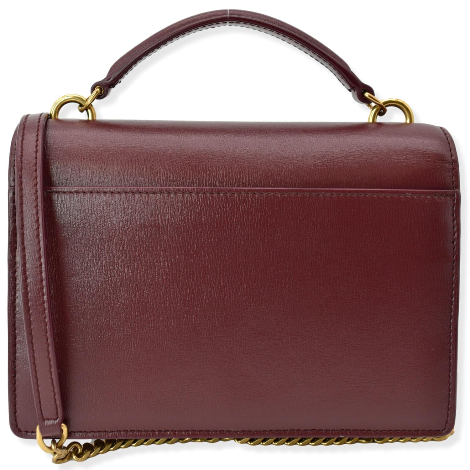YSL Saint Laurent Yves Sunset Crossbody Bag Rouge Legion Leather Mini