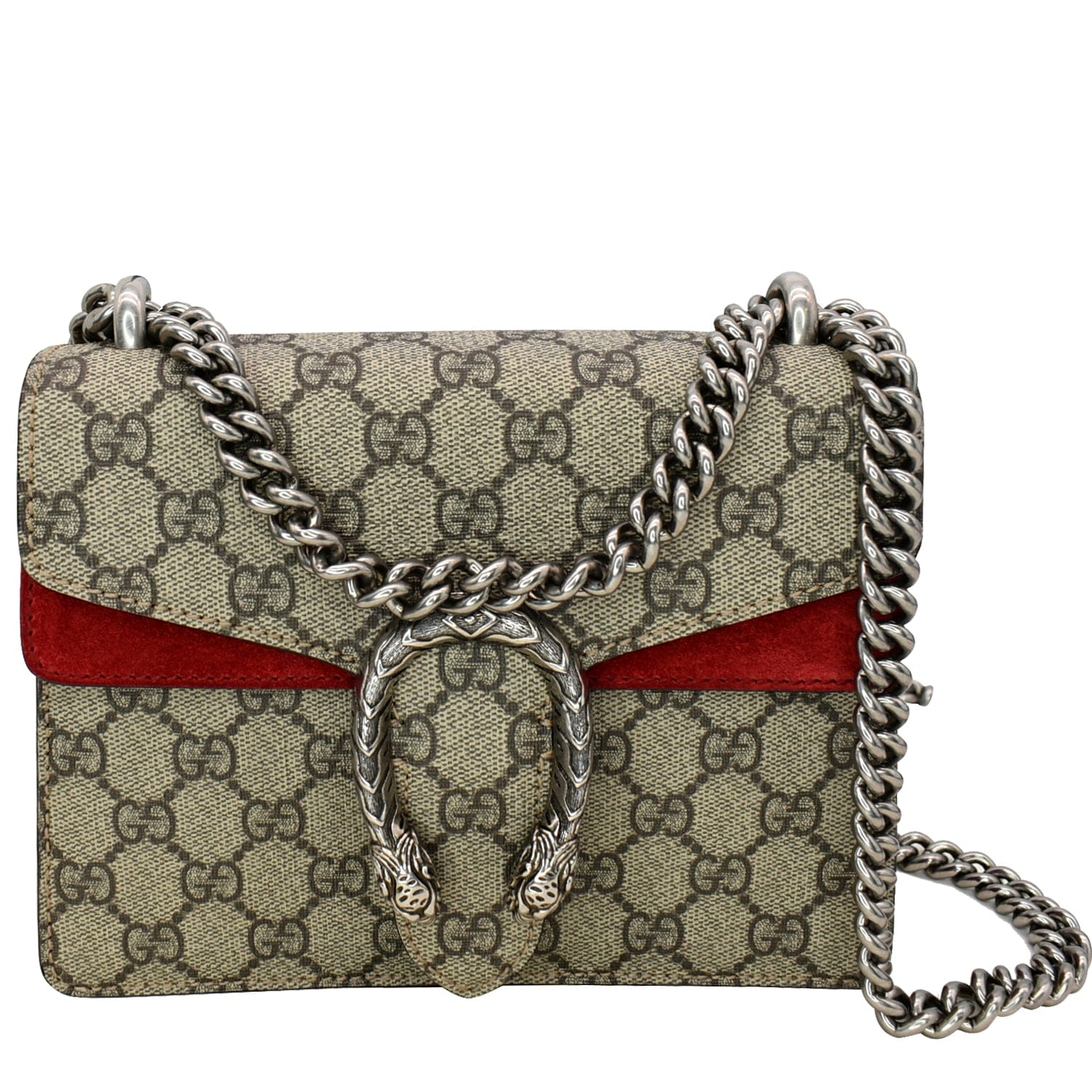 Gucci Dionysus Supreme Crossbody Bag Canvas Beige