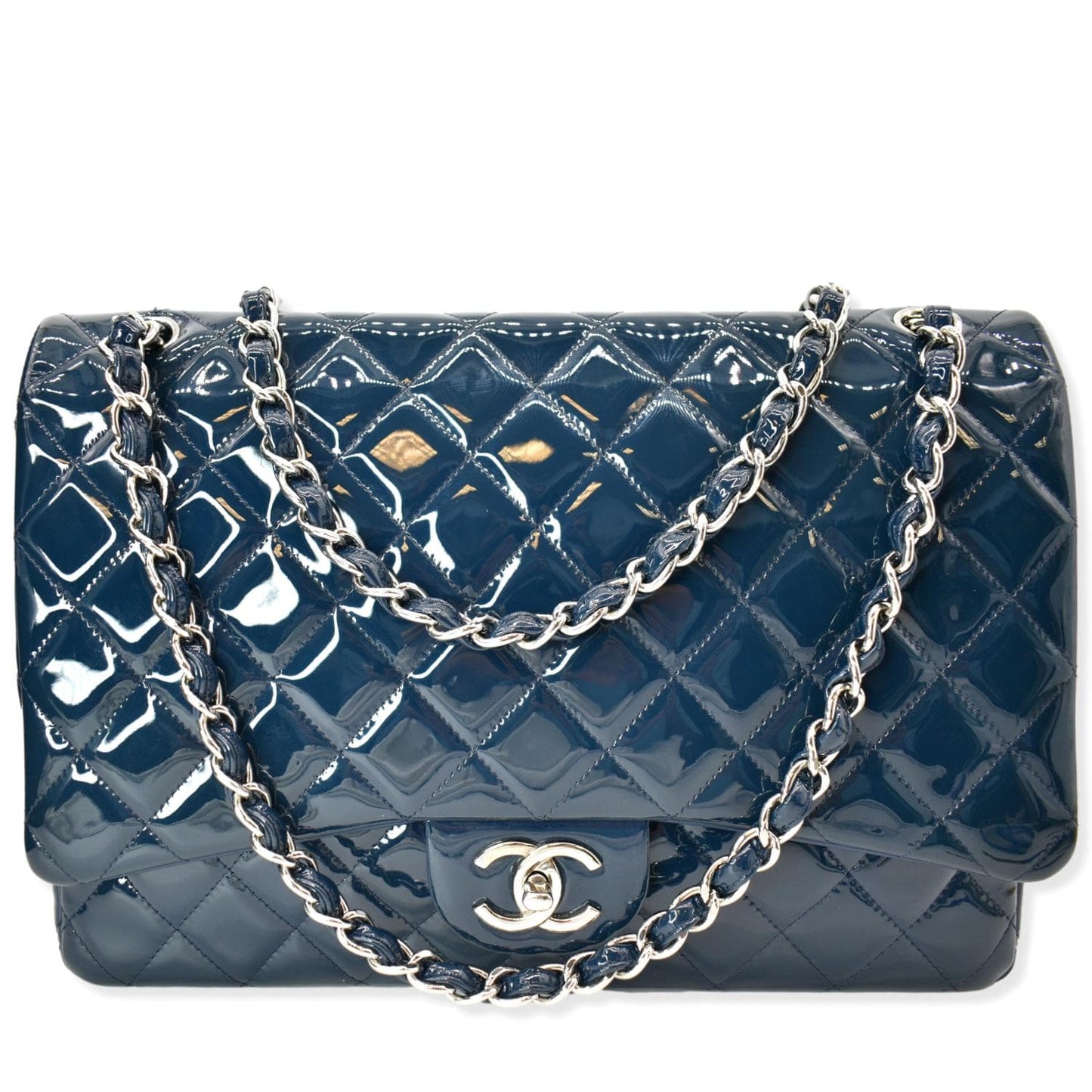 Chanel Classic Maxi Double Flap Quilted Leather Travel Bag