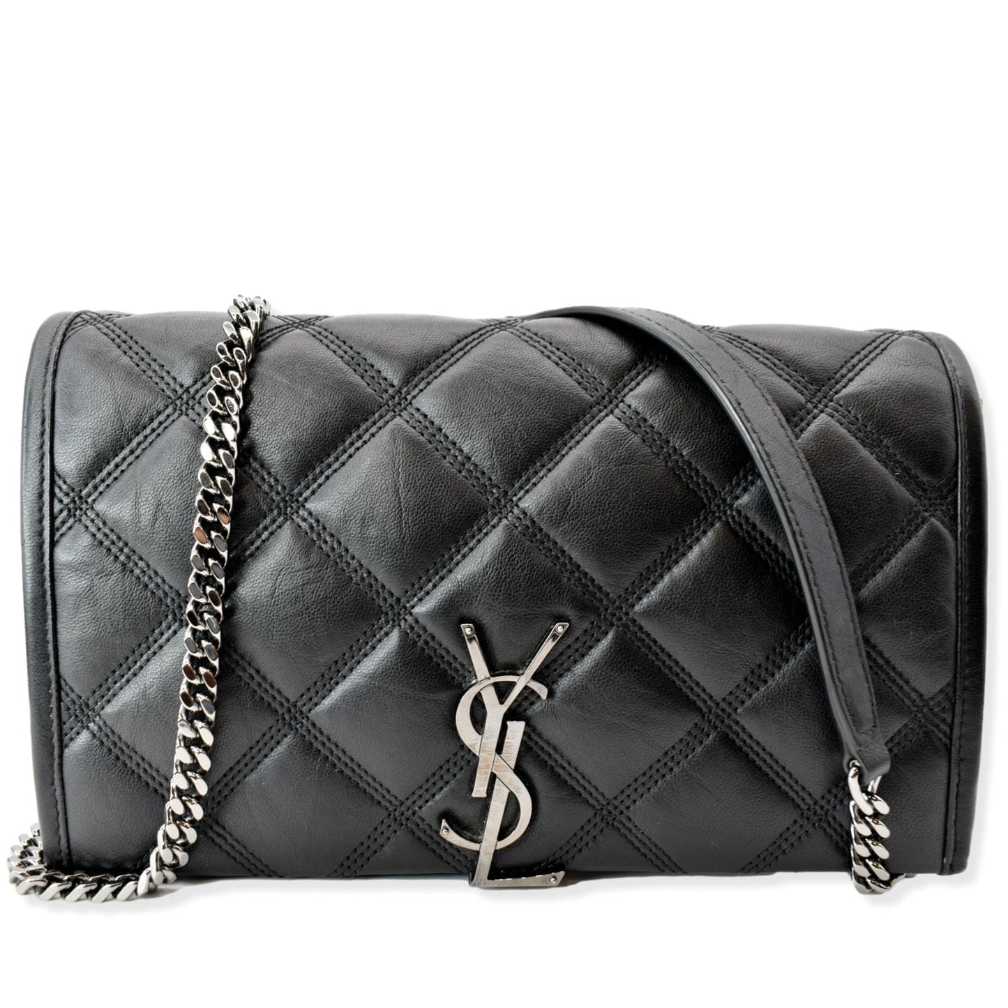 YSL Saint Laurent Saint Becky Crossbody Chain Bag Leather Quilted Crossbody Bag