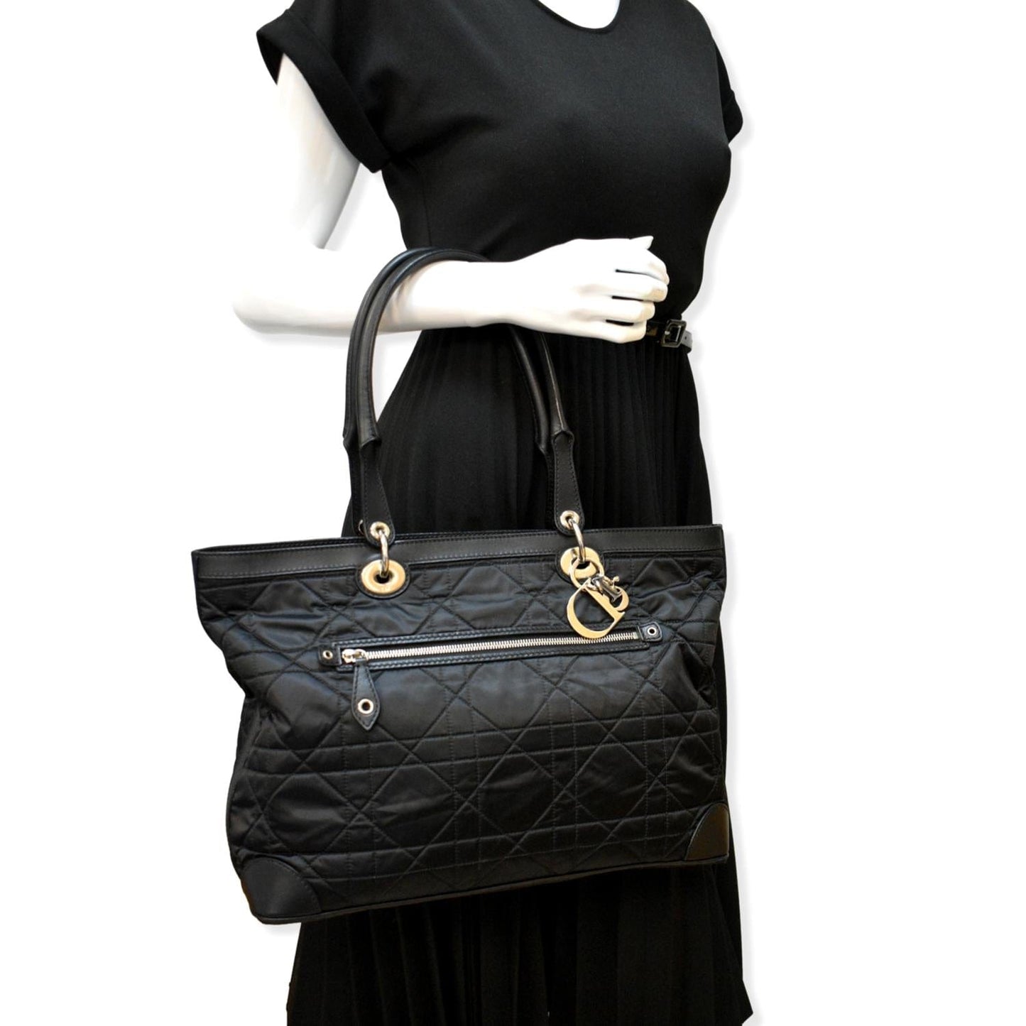 Dior Tote Bag Satin Quilted