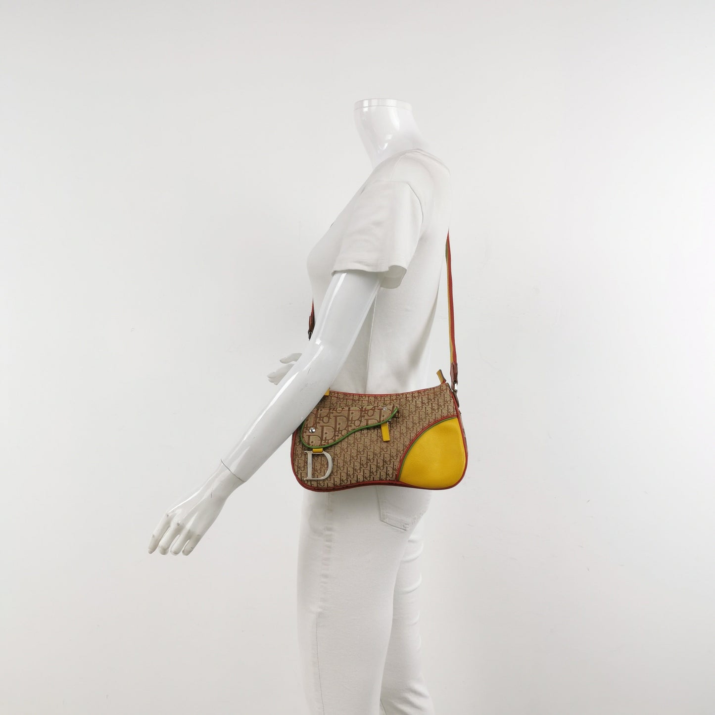 Dior Rasta Trotter Double Saddle Crossbody Shoulder Bag Crossbody Bag