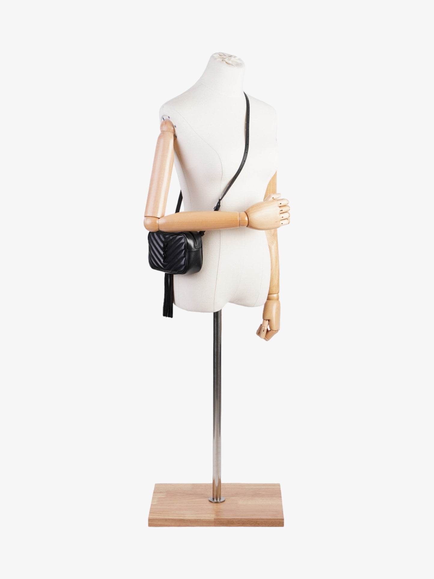 YSL Saint Laurent Lou Belt Bag Calfskin Leather Black