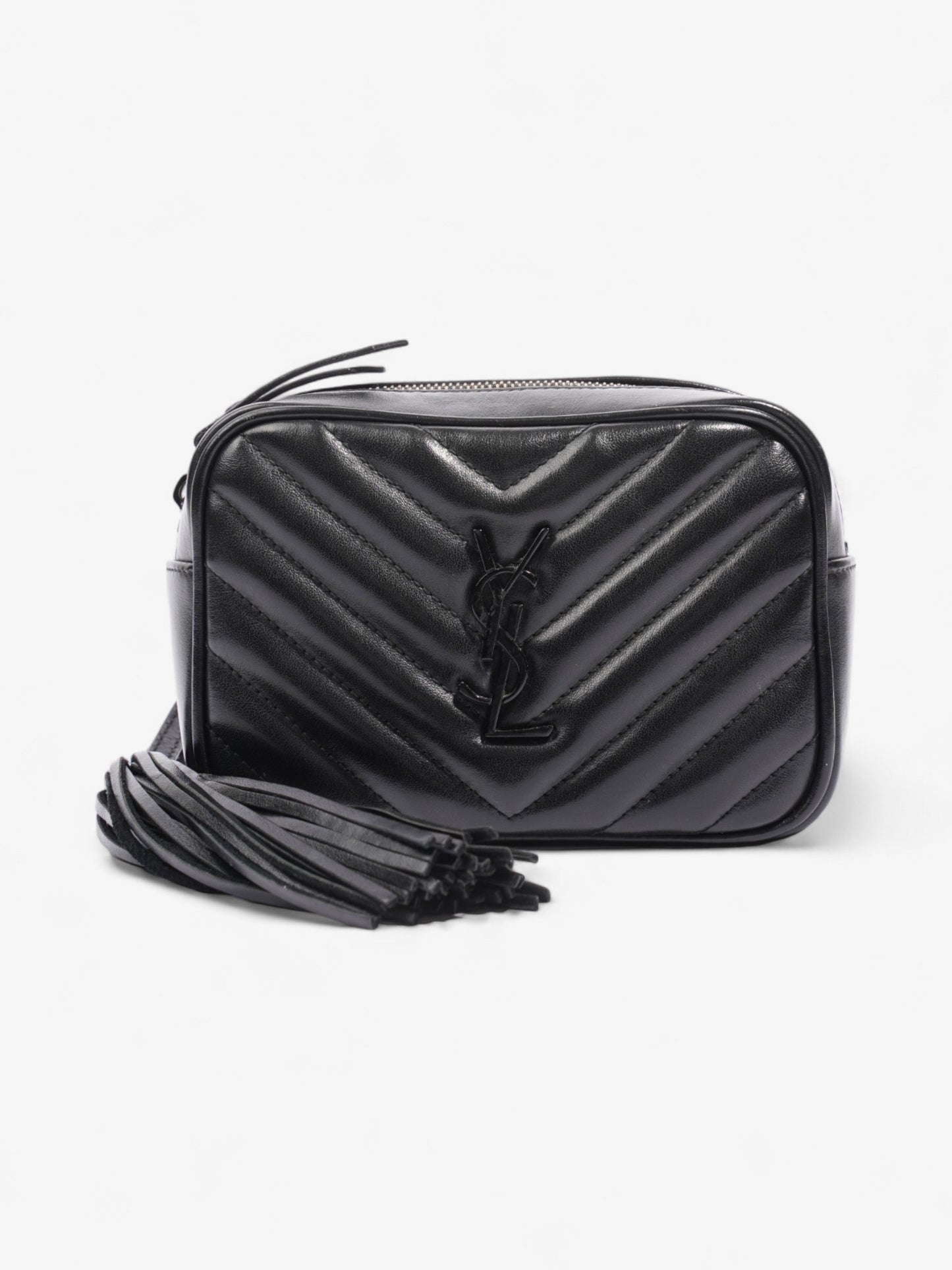 YSL Saint Laurent Lou Belt Bag Calfskin Leather Black