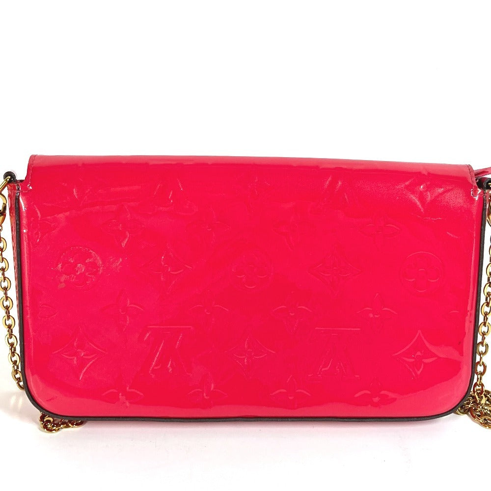 Louis Vuitton Long Purse M61787 Vernis Monogram Pink Wallet Case