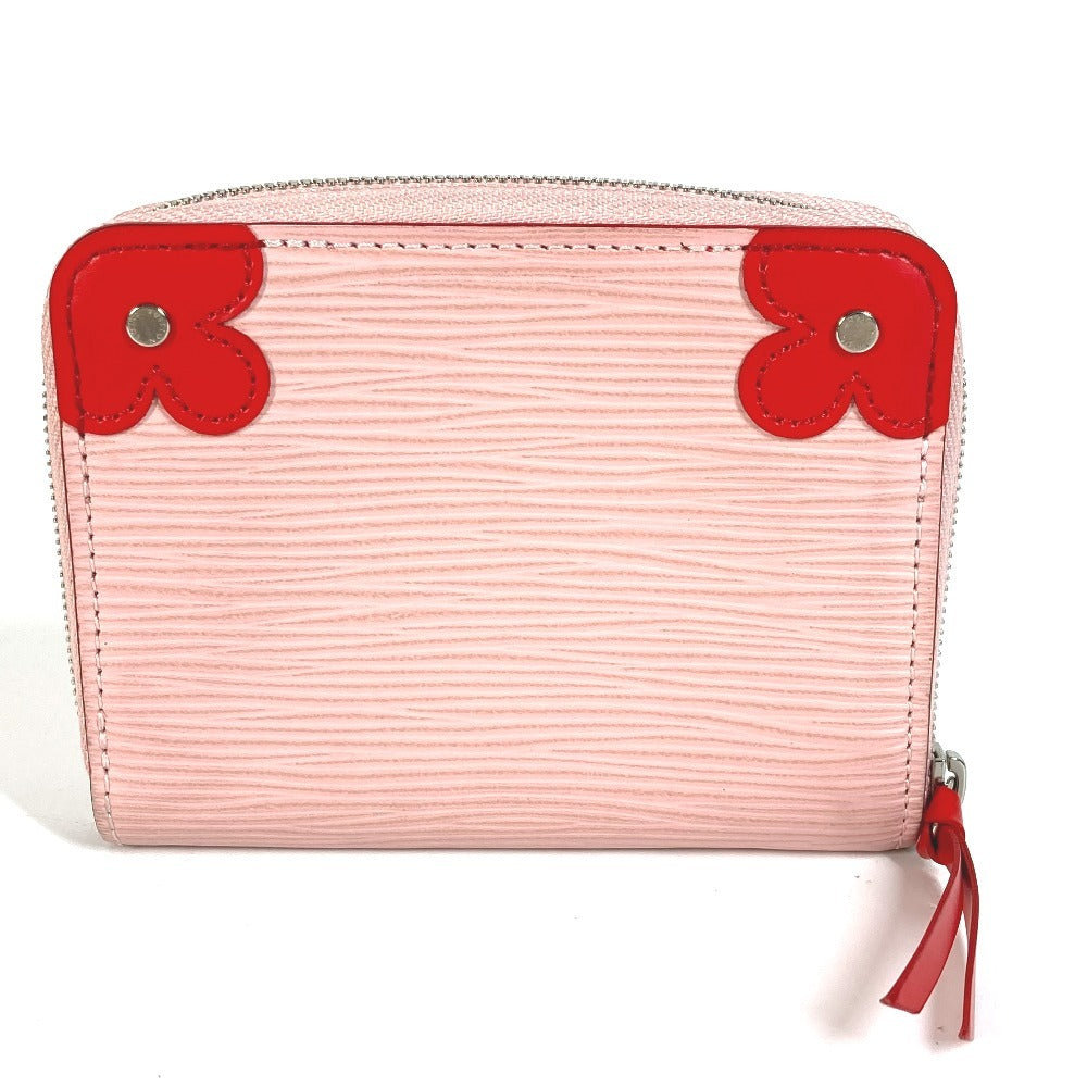 Louis Vuitton Coin M62971 Epi Zip Leather Pink Handbag