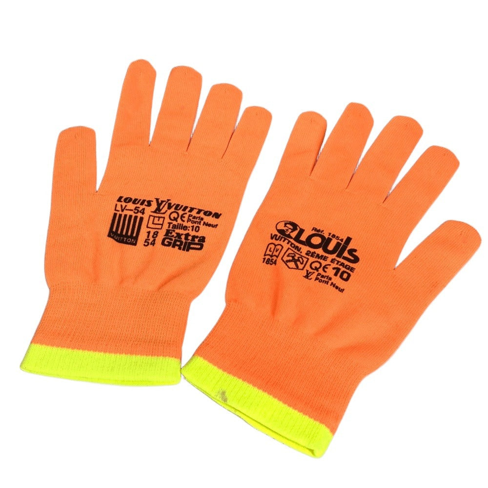 Louis Vuitton gloves Polyurethane Military hand Gon Nylon Orange Handbag