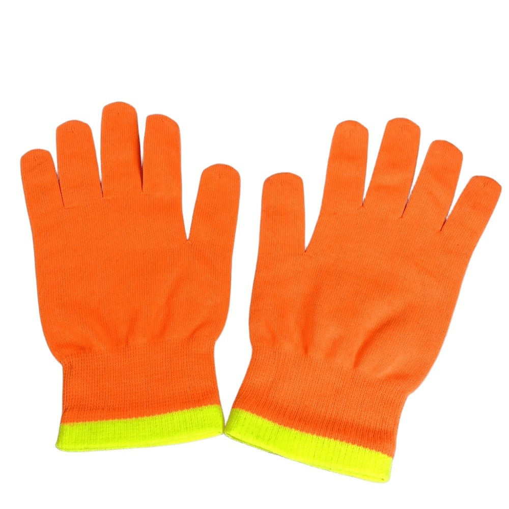 Louis Vuitton gloves Polyurethane Military hand Gon Nylon Orange Handbag