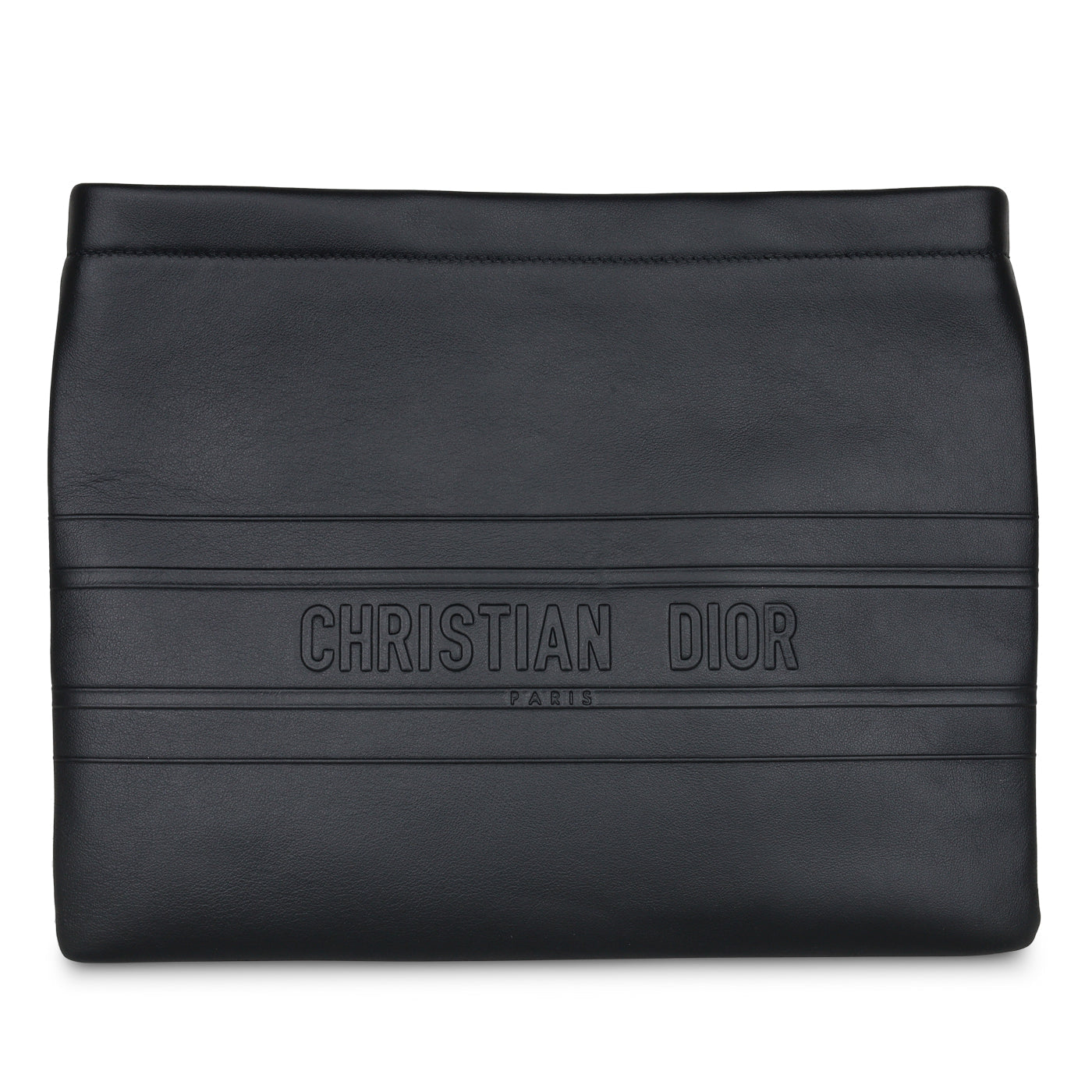 Dior Christian Zipped Pouch Crossbody Bag Black