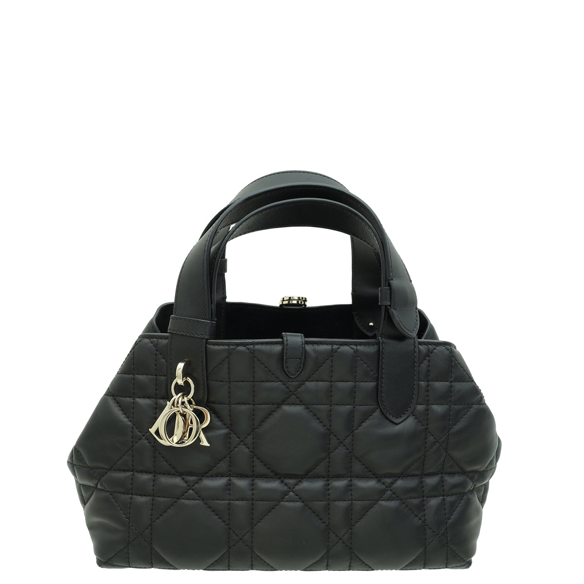 Dior Handbag Christian Macrocannage Toujours Bag Black Small