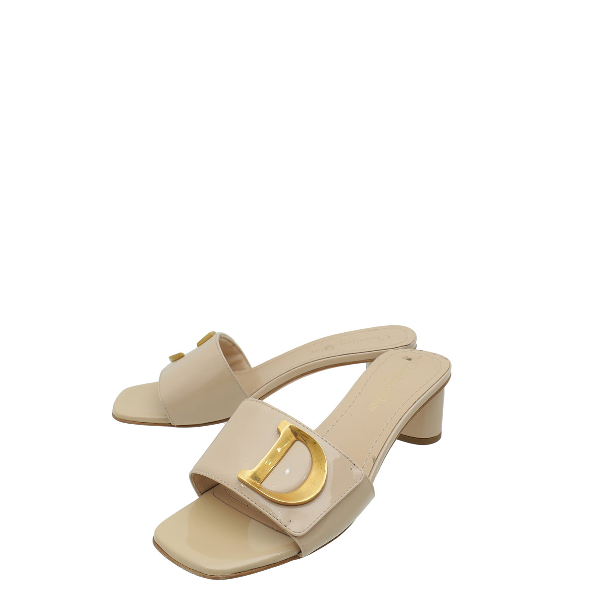 Dior Shoe Christian Nude C'est Slide Mules 37 Shoes