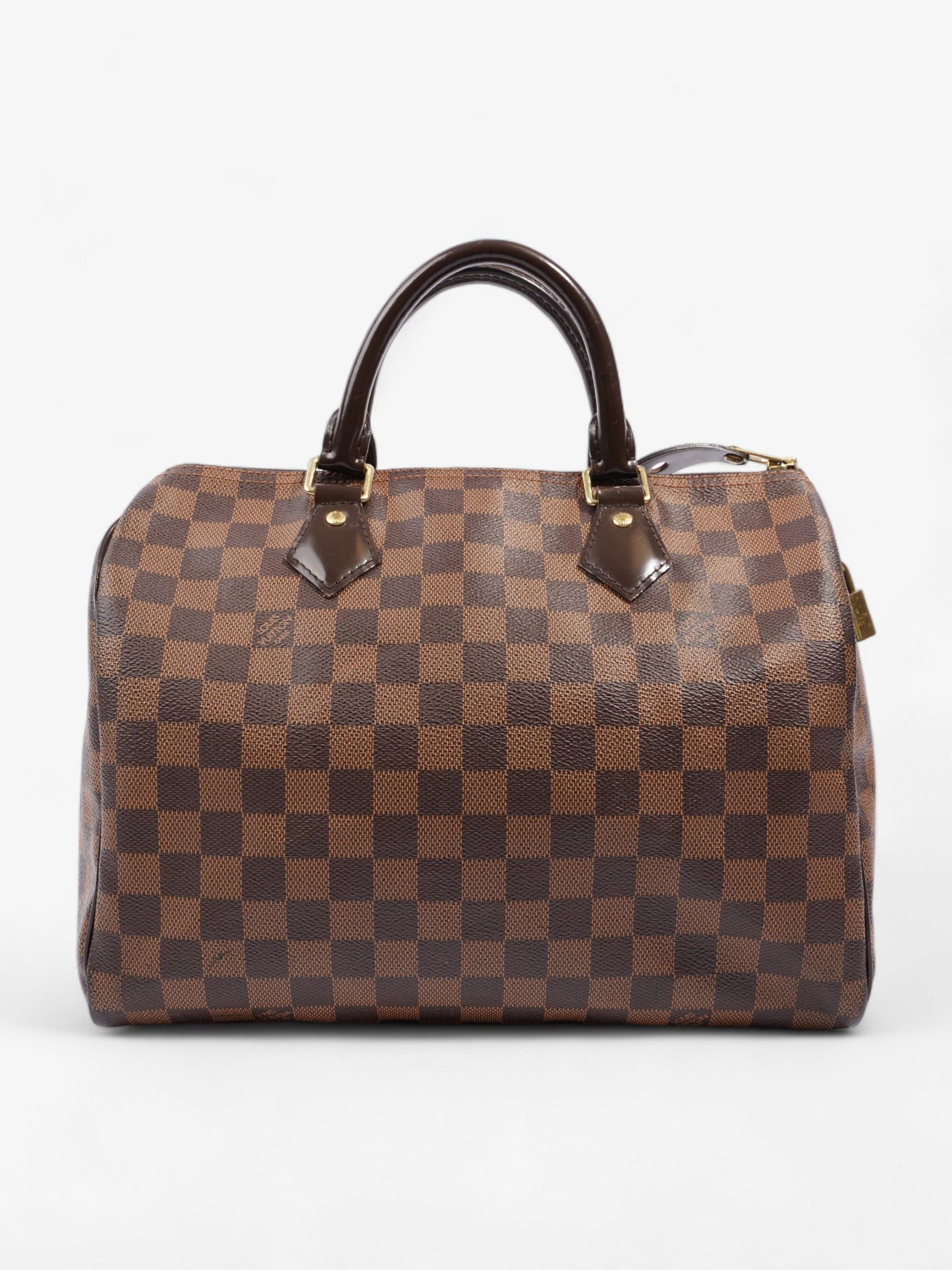 Louis Vuitton Speedy Ebene Coated 30 Canvas Coated Canvas Damier Apparel Coated Canvas