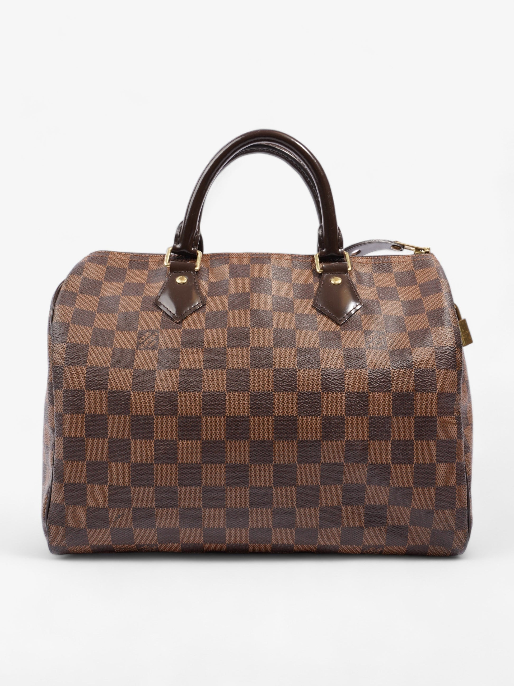 Louis Vuitton Speedy Ebene Coated 30 Canvas Coated Canvas Damier Apparel Coated Canvas
