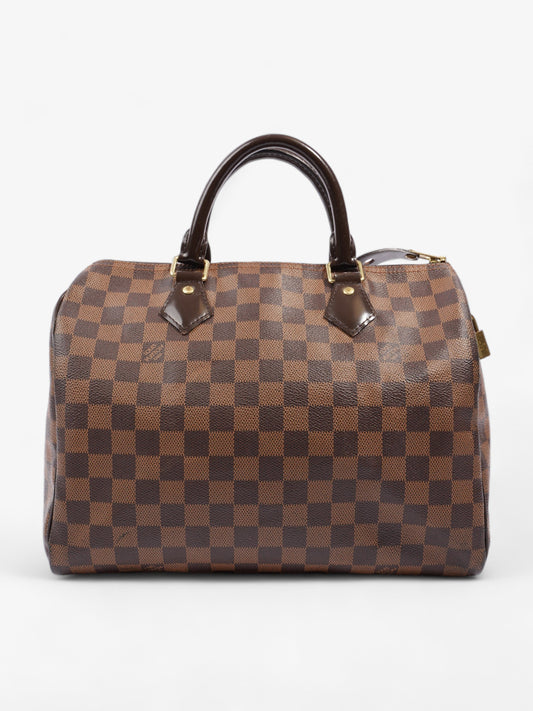 Louis Vuitton Speedy Ebene Coated 30 Canvas Coated Canvas Damier Apparel Coated Canvas