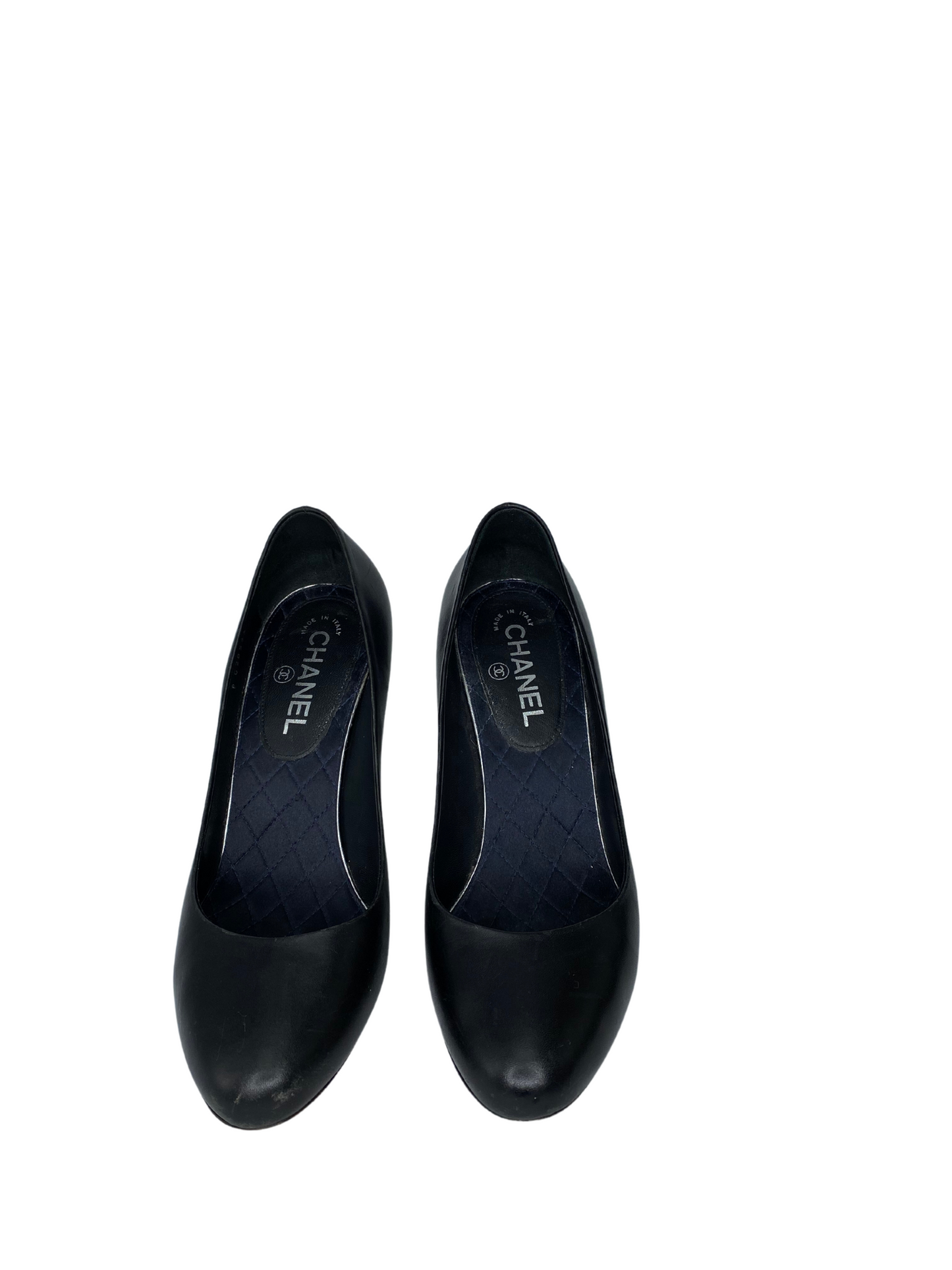 Chanel Leather Round Toe Pump |US9.5|FR39.5|