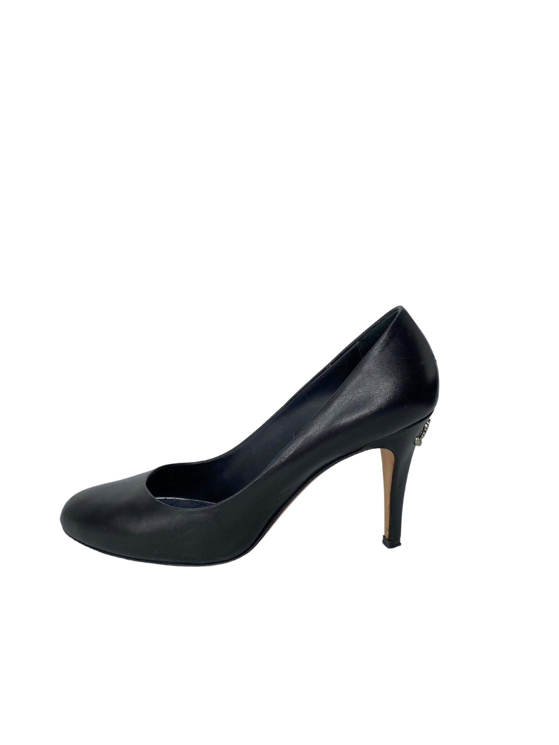 Chanel Leather Round Toe Pump |US9.5|FR39.5|
