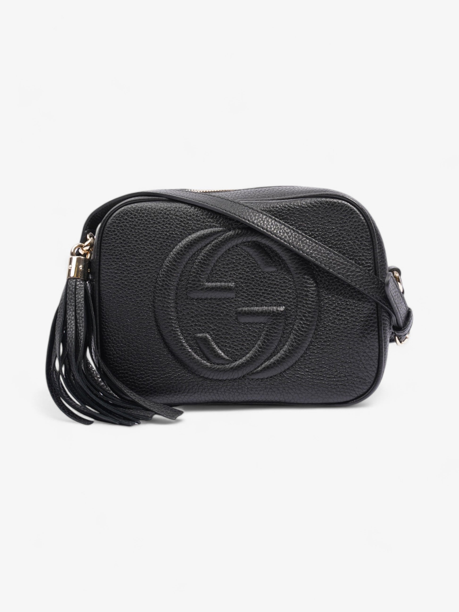 Gucci Soho Disco Bag Calfskin Leather Black Crossbody Bag Leather Small