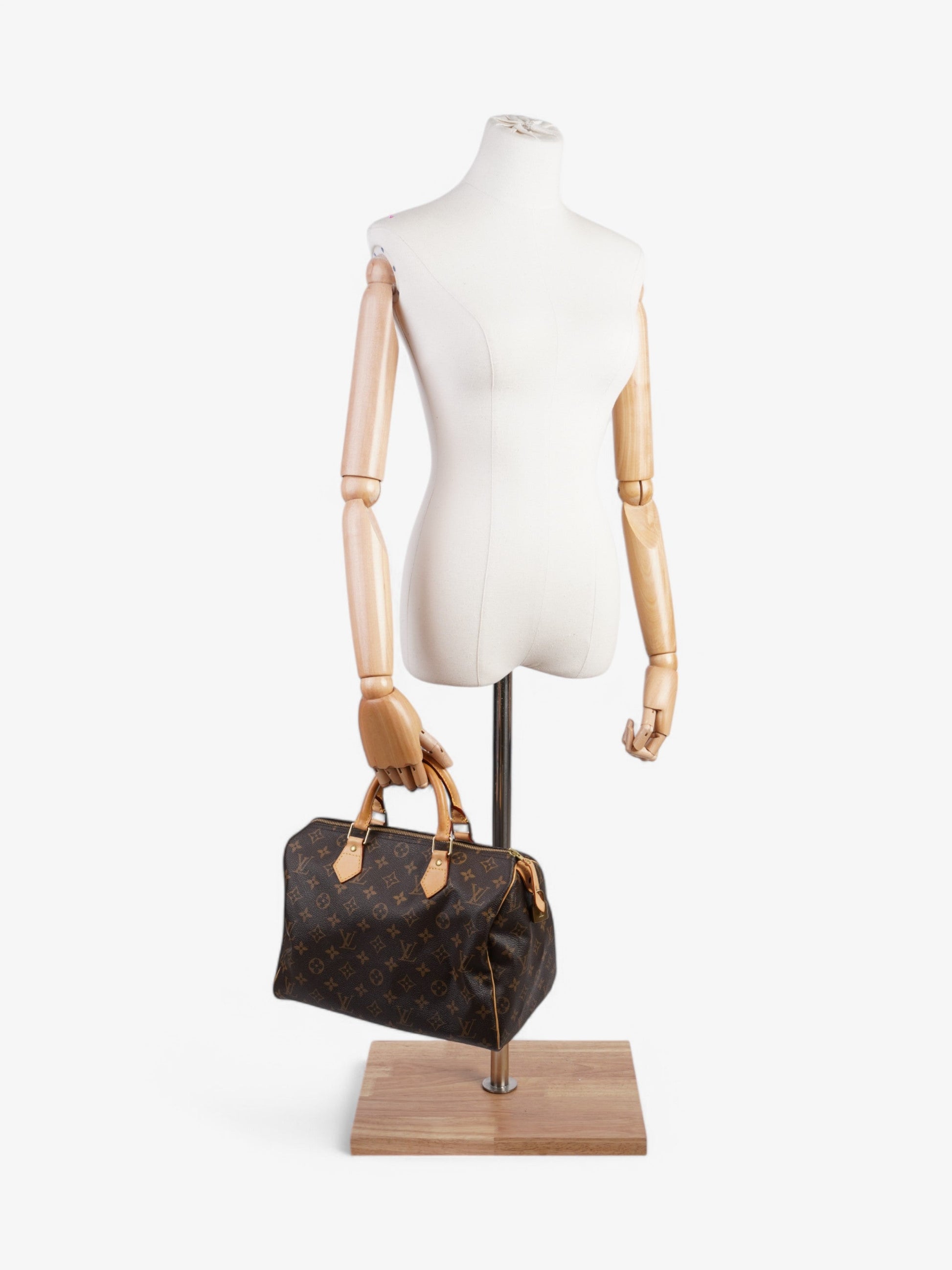 Louis Vuitton Speedy Coated 30 Monogram Canvas Coated Canvas Apparel Canvas 196