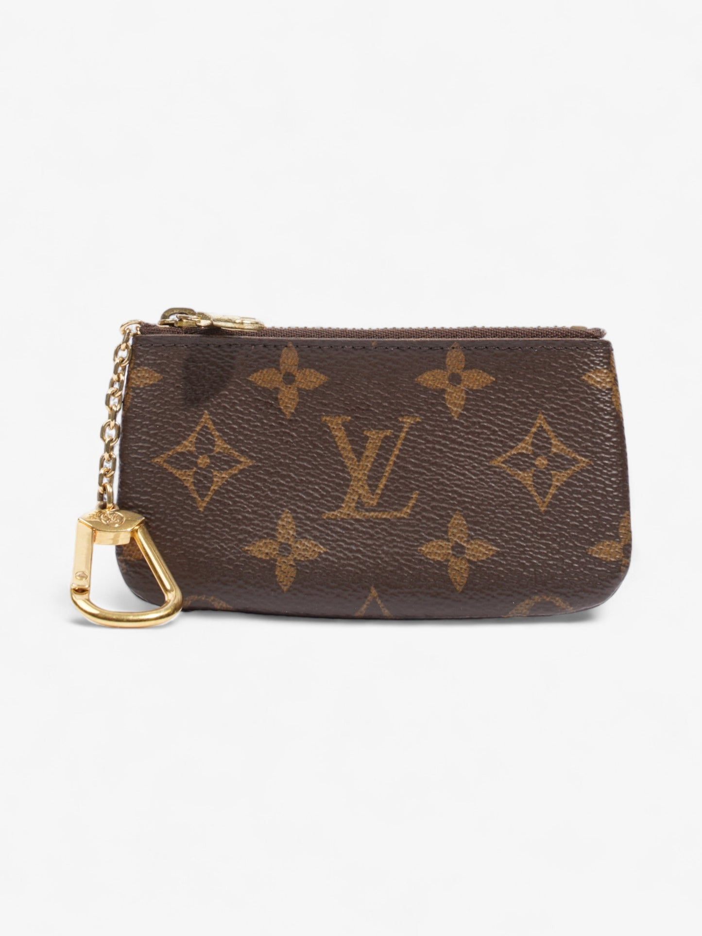 Louis Vuitton Coated Monogram Canvas Coated Canvas Key Pouch Wallet Case Canvas 4
