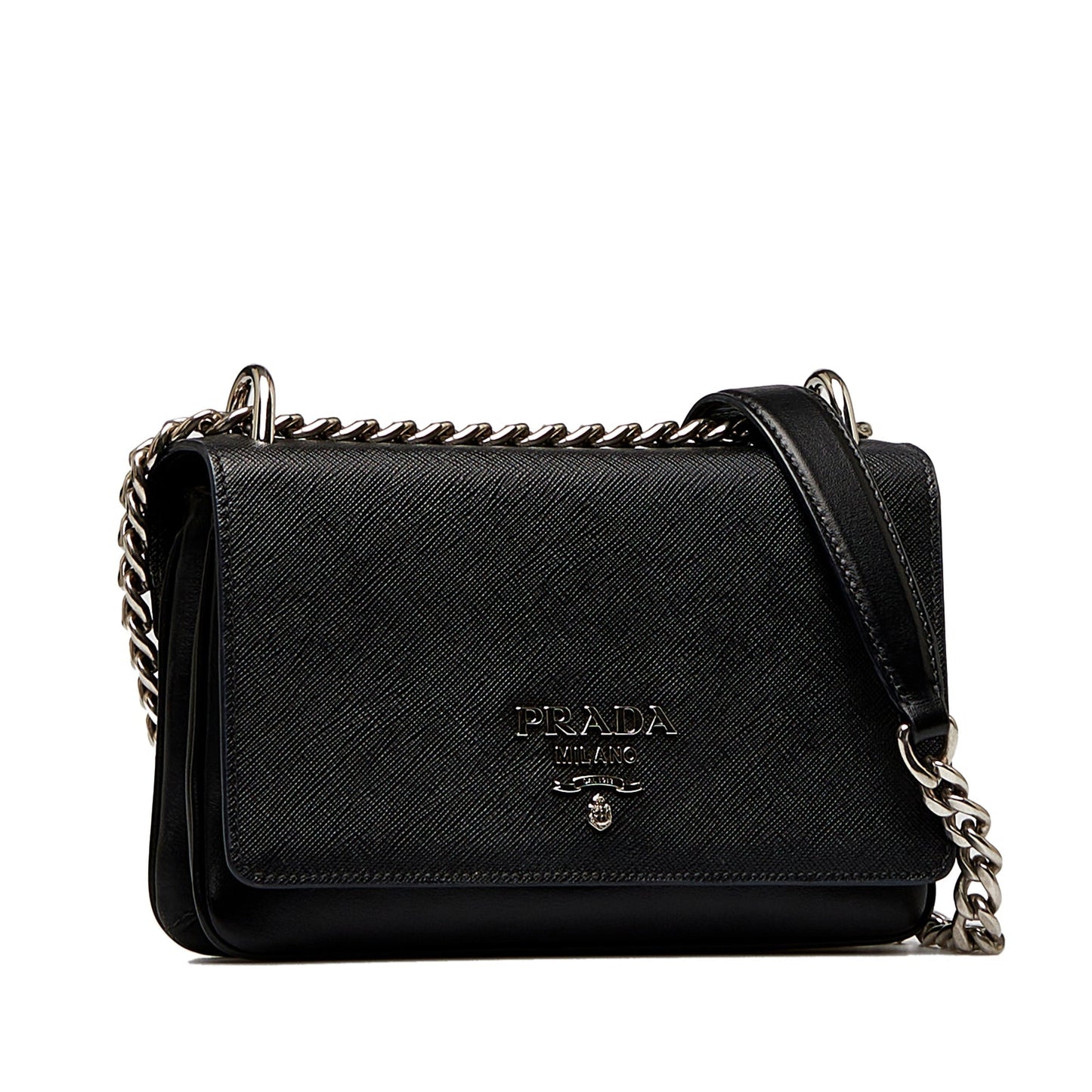 Prada And City Calf Crossbody Bag Saffiano Chain