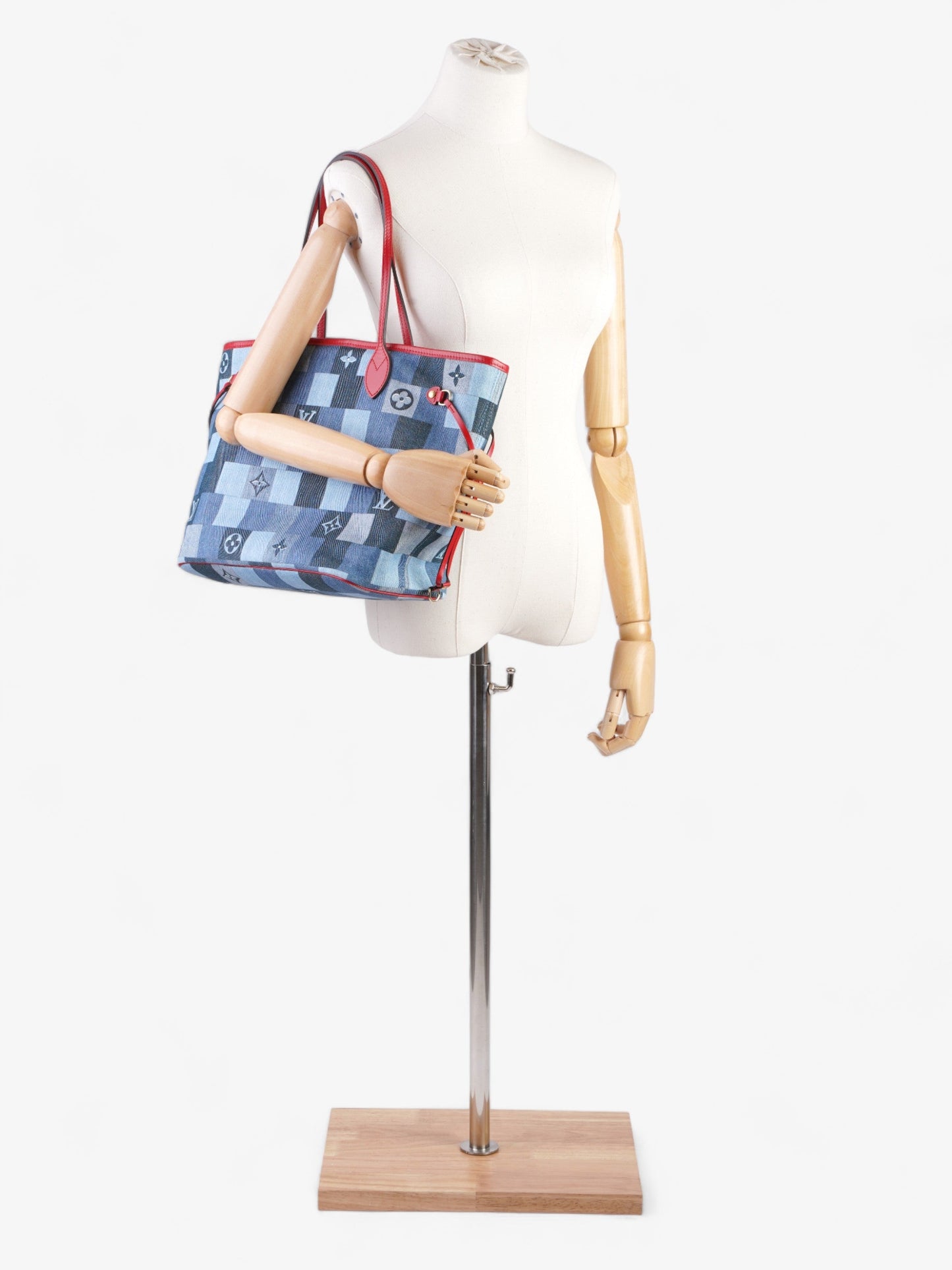 Louis Vuitton Neverfull MM Denim Monogram Tote Bag