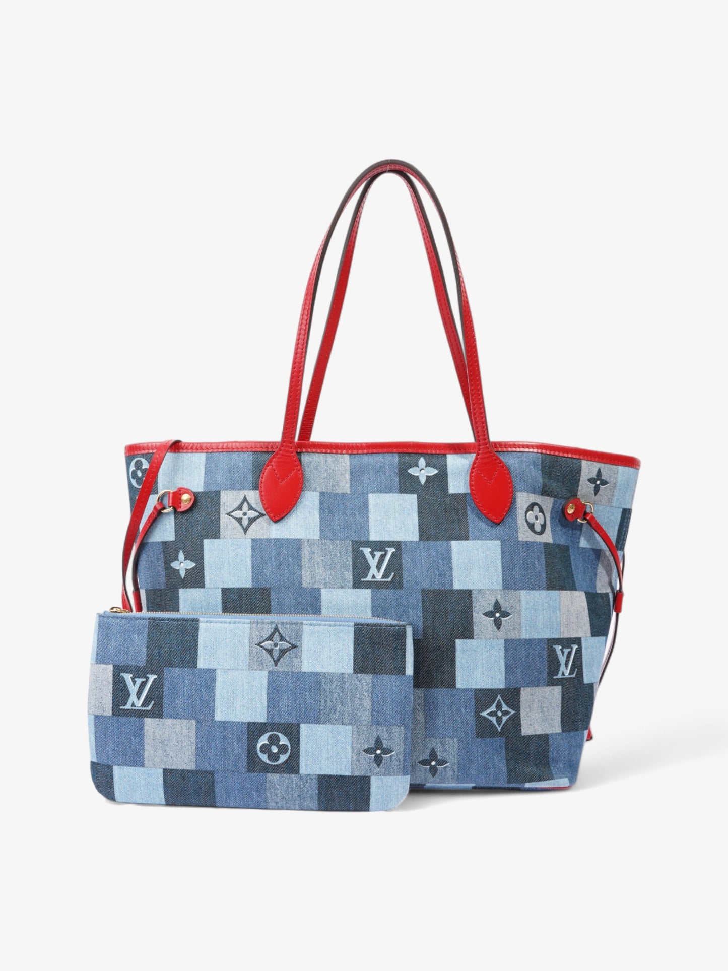 Louis Vuitton Neverfull MM Denim Monogram Tote Bag