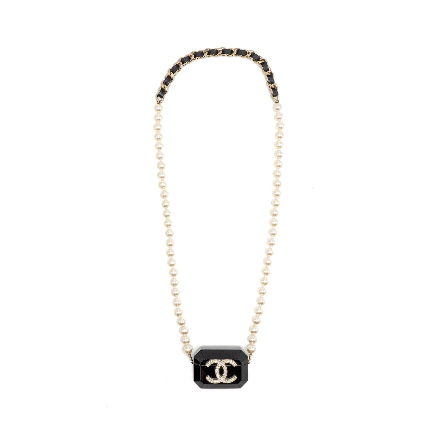 Chanel AirPods Pearl LGHW Black Handbag Black Lghw