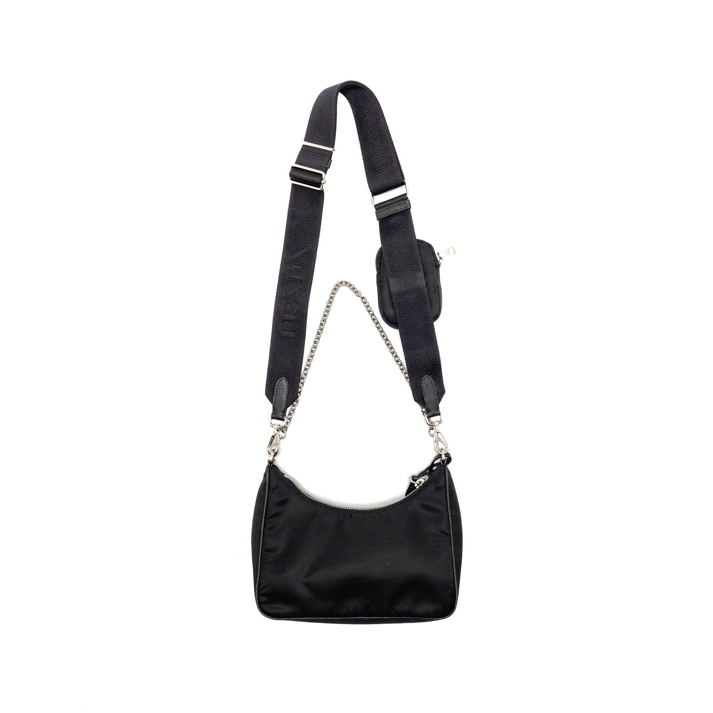 Prada Reedition Re Handbag Nylon Black Travel Bag