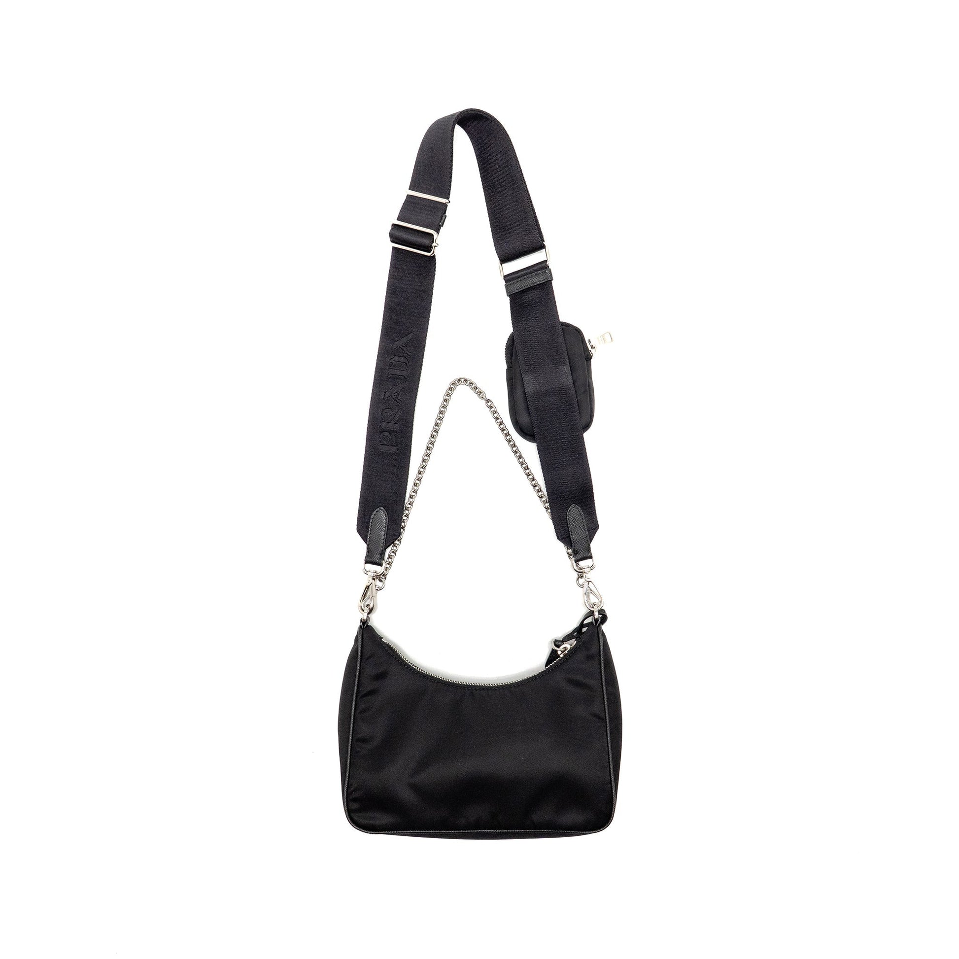 Prada Reedition Re Handbag Nylon Black Travel Bag