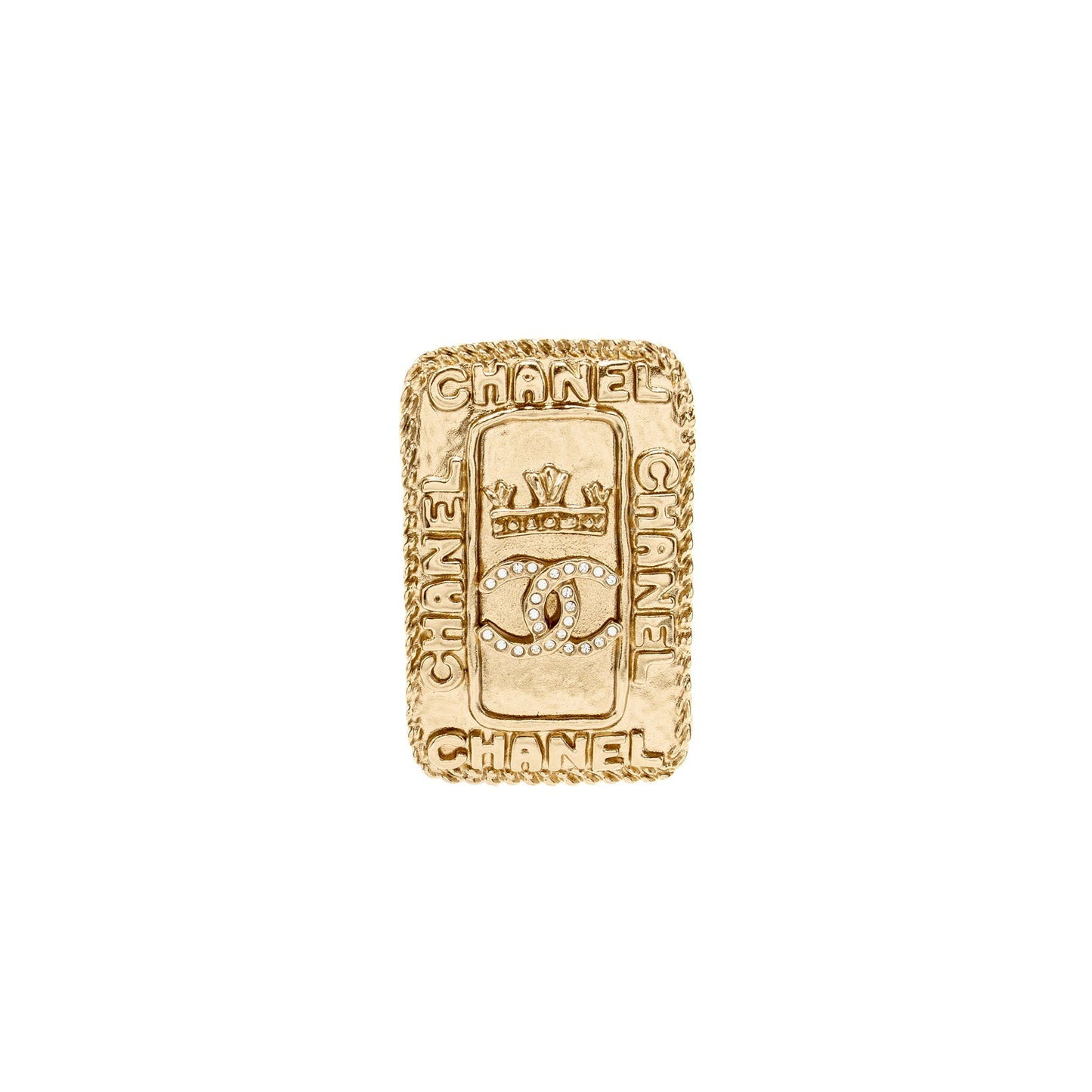 Chanel CC LOGO CROWN Gold Handbag