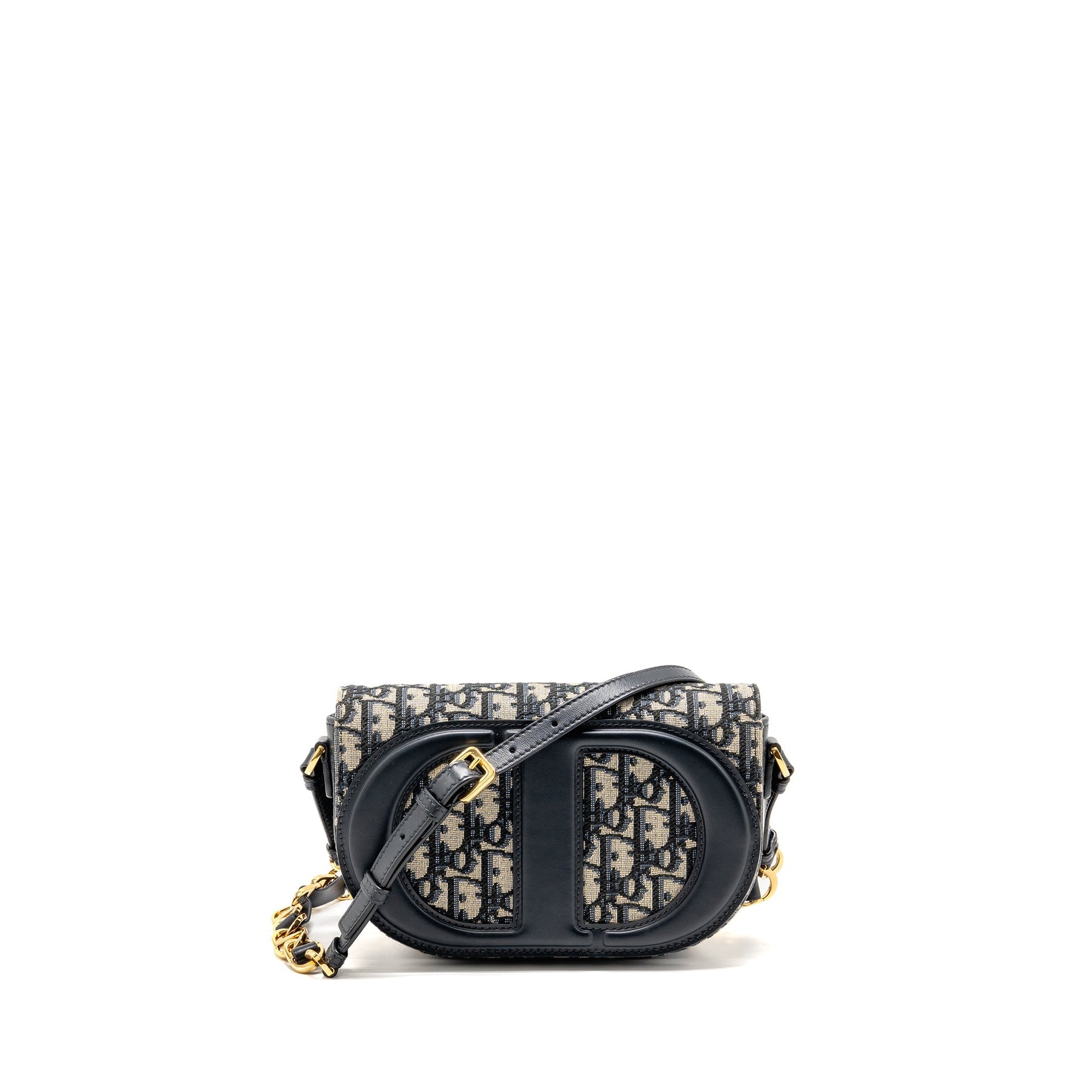 Dior Signature Crossbody Purse Oblique Navy Handbag Canvas Crossbody Bag