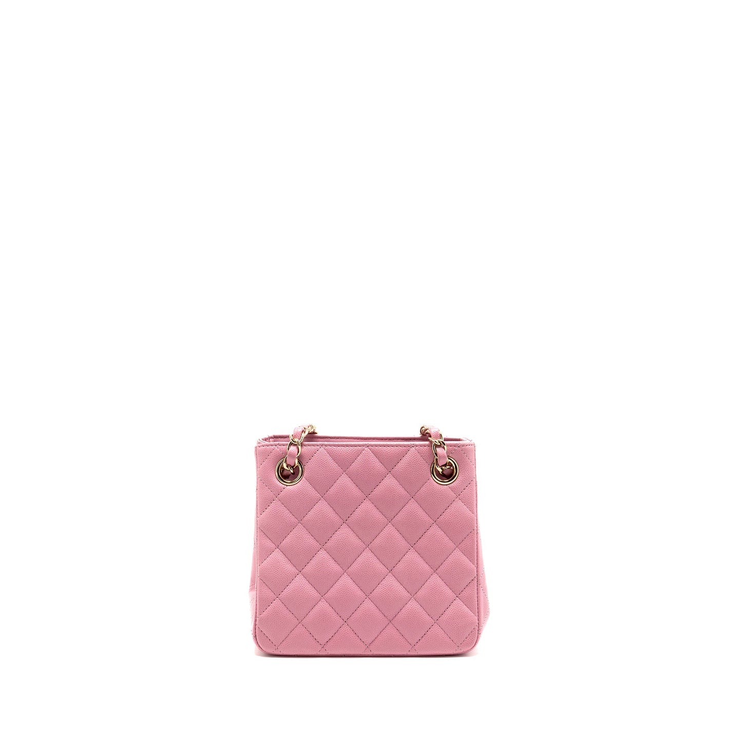 Chanel Bucket hobo caviar LGHW microchip Pink Shoulder Bag