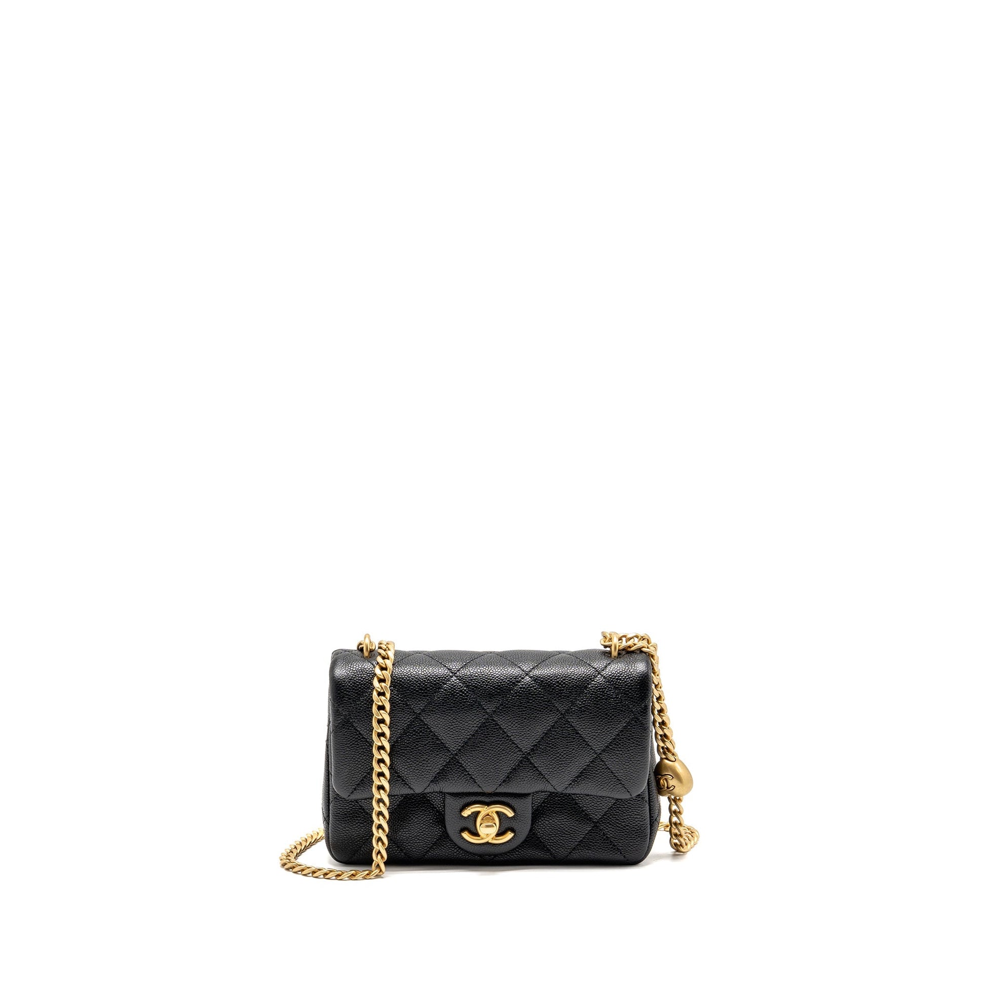 Chanel Coco Love Flap Adjustable Caviar GHW Black Shoulder Bag 5