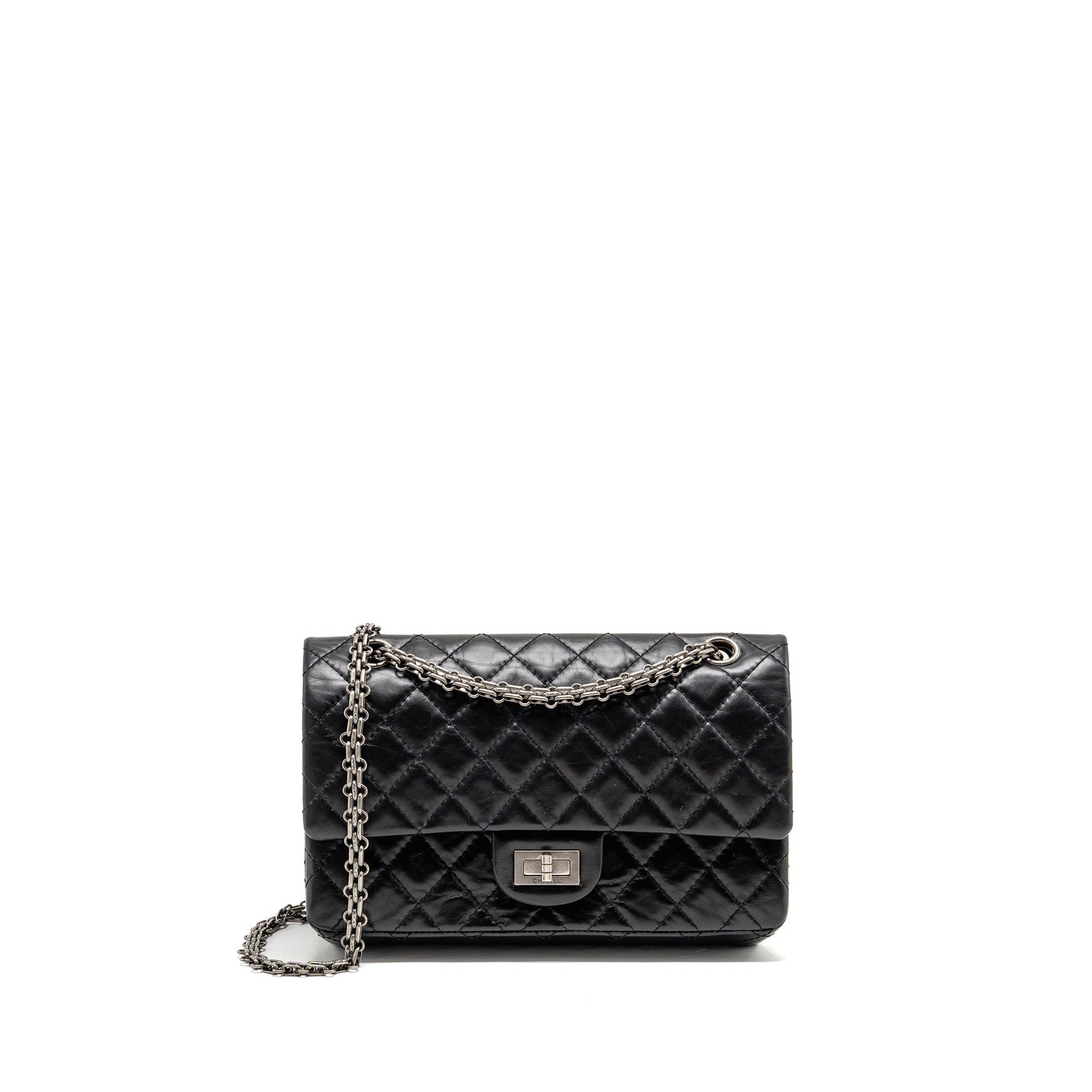 Chanel 2.55 Reissue Flap Aged Calfskin SHW Black Small Shoulder Bag