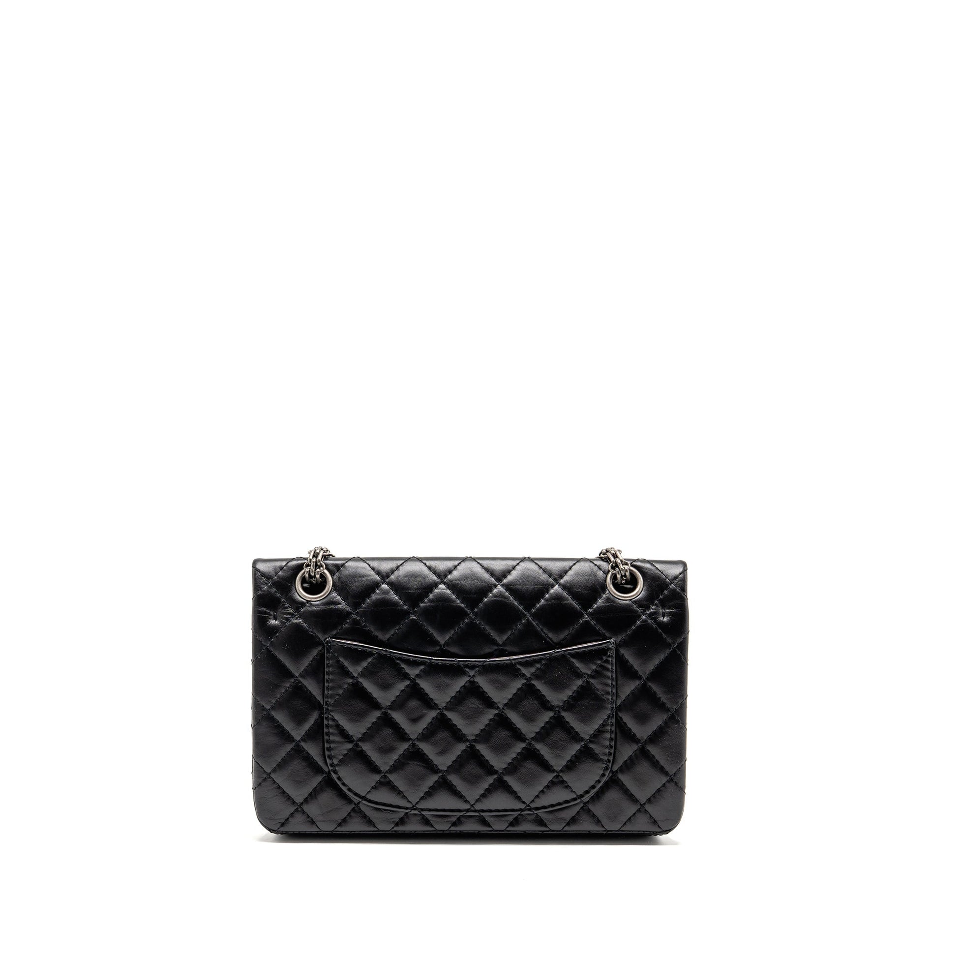 Chanel 2.55 Reissue Flap Aged Calfskin SHW Black Small Shoulder Bag