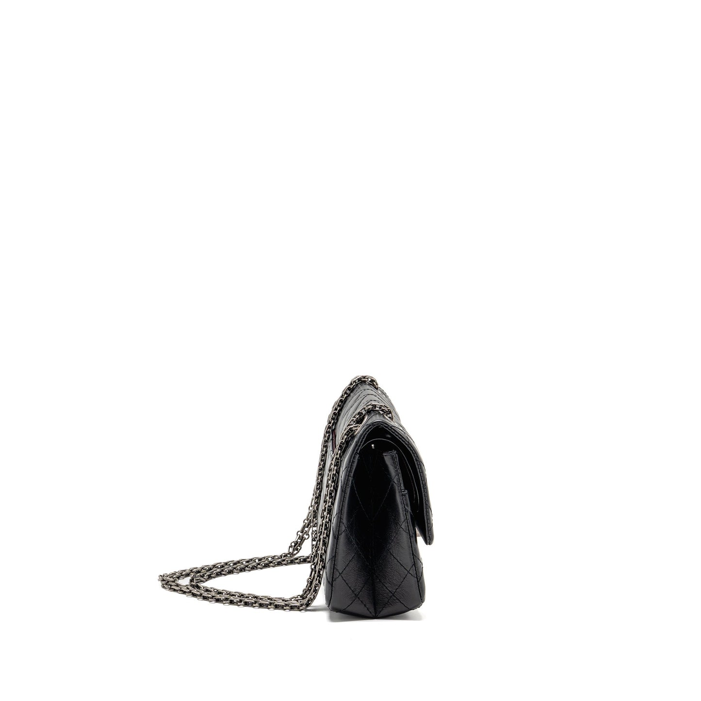Chanel 2.55 Reissue Flap Aged Calfskin SHW Black Small Shoulder Bag
