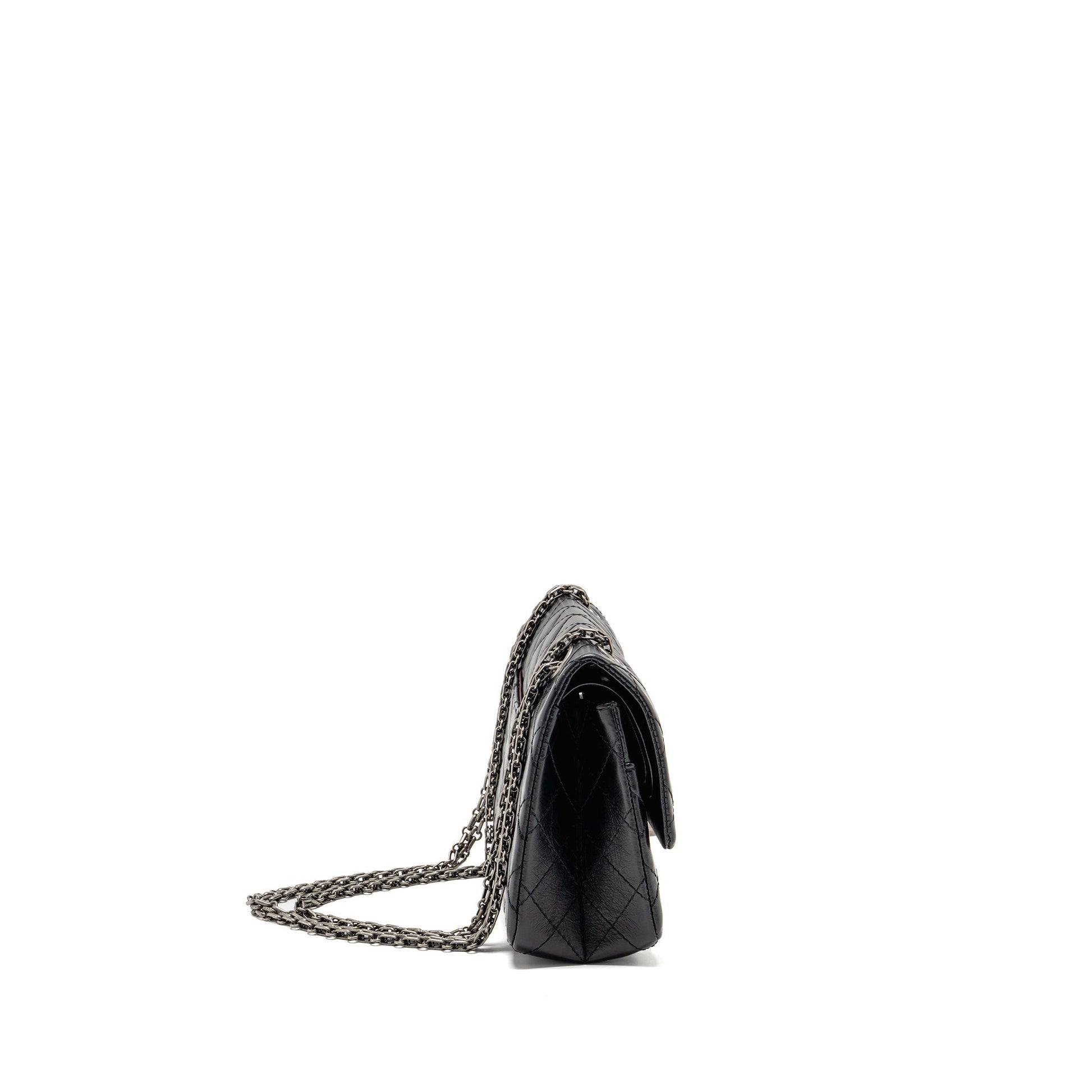 Chanel 2.55 Reissue Flap Aged Calfskin SHW Black Small Shoulder Bag