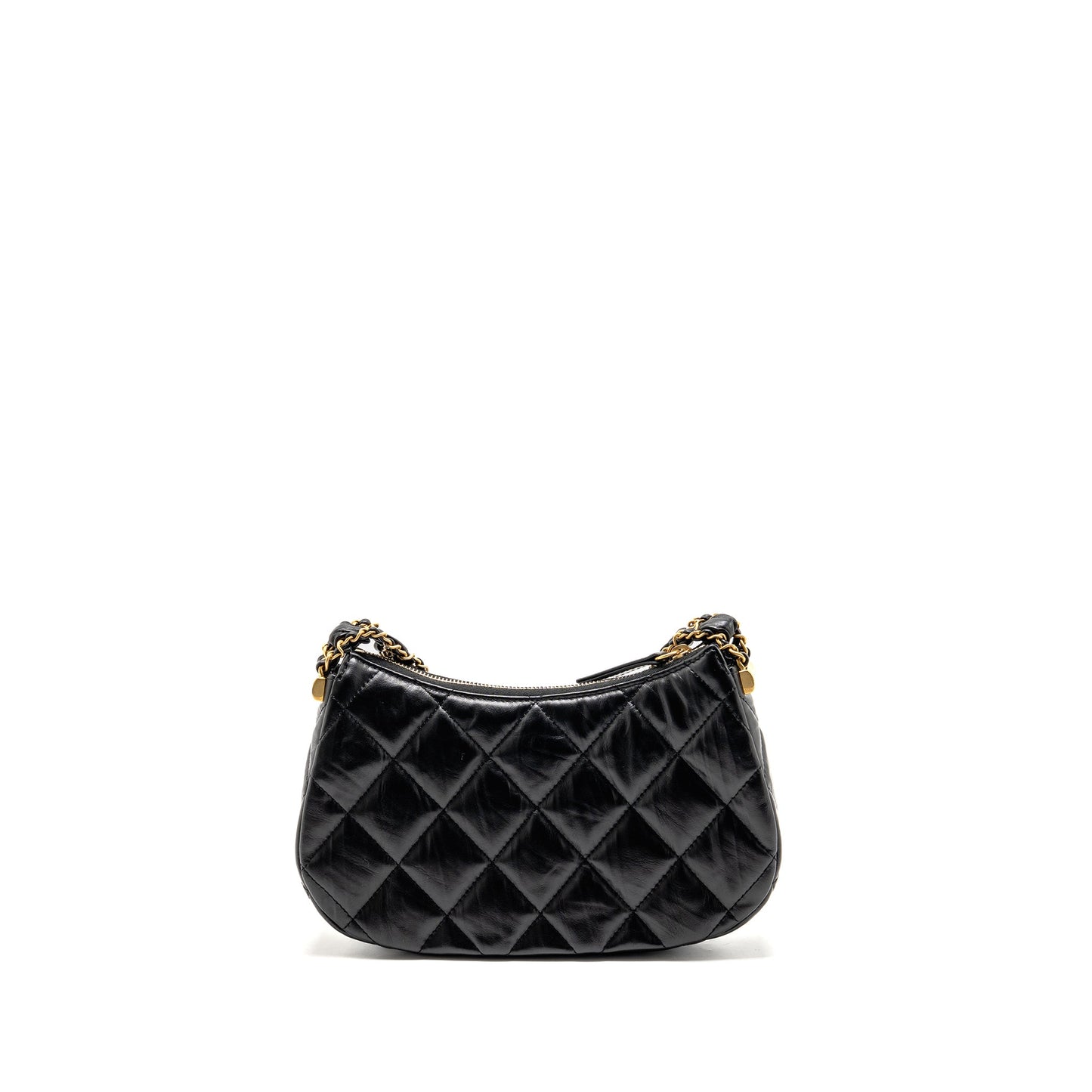 Chanel 23K 19 Hobo Calfskin GHW Microchip Black Shoulder Bag Black 6