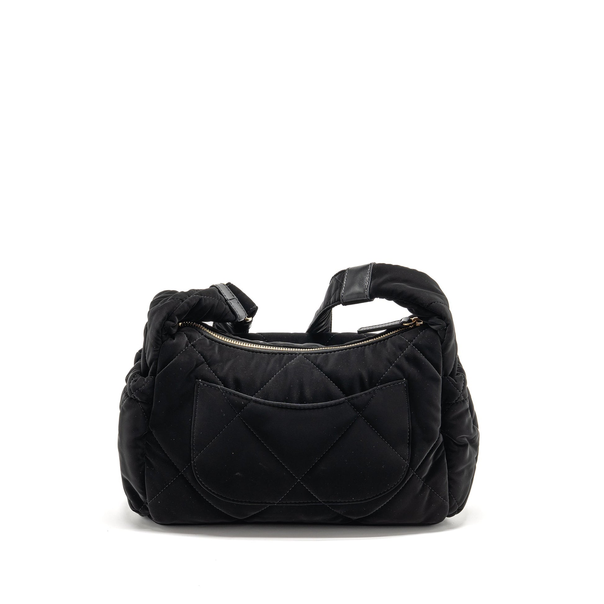 Chanel 24N Ski Series Coconeige Nylon GHW Black Shoulder Bag