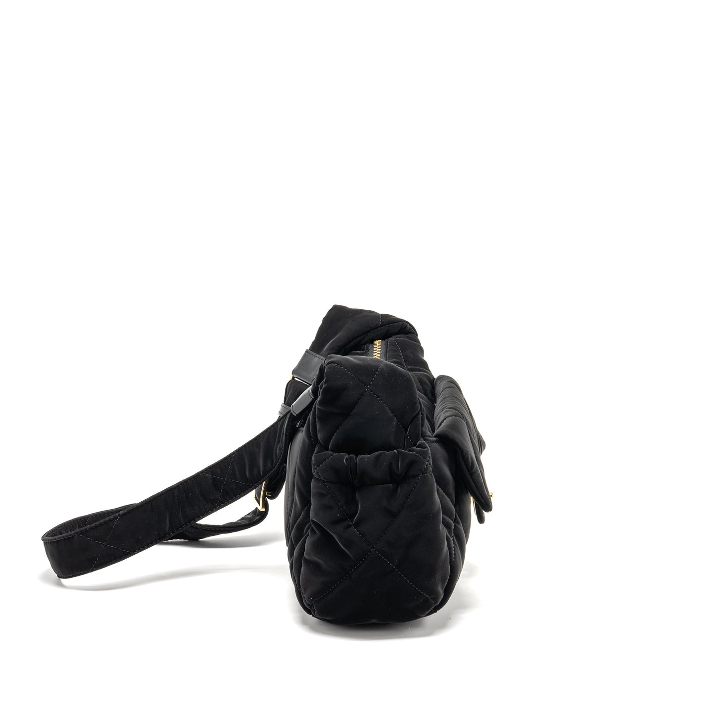 Chanel 24N Ski Series Coconeige Nylon GHW Black Shoulder Bag
