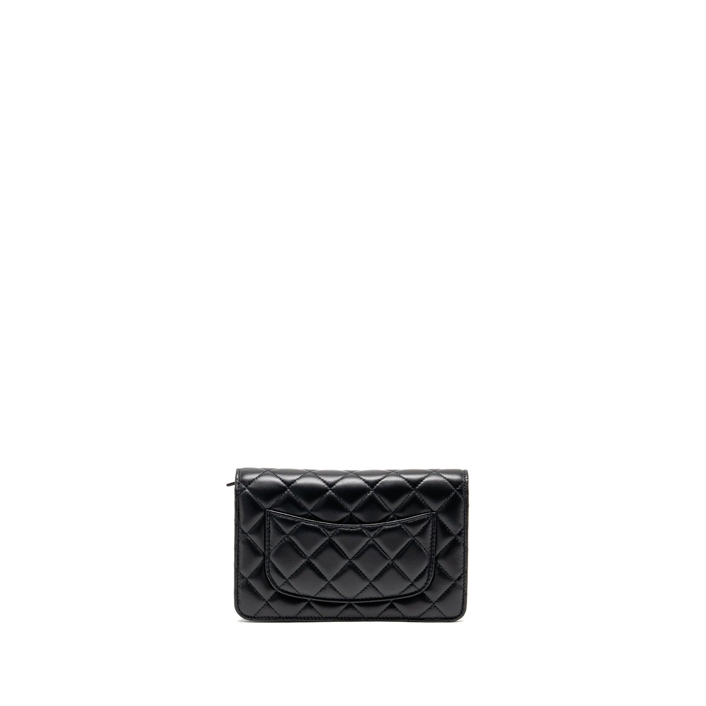 Chanel Pearl Crush on Lambskin GHW Microchip Black Wallet Case Ghwmicrochip 2