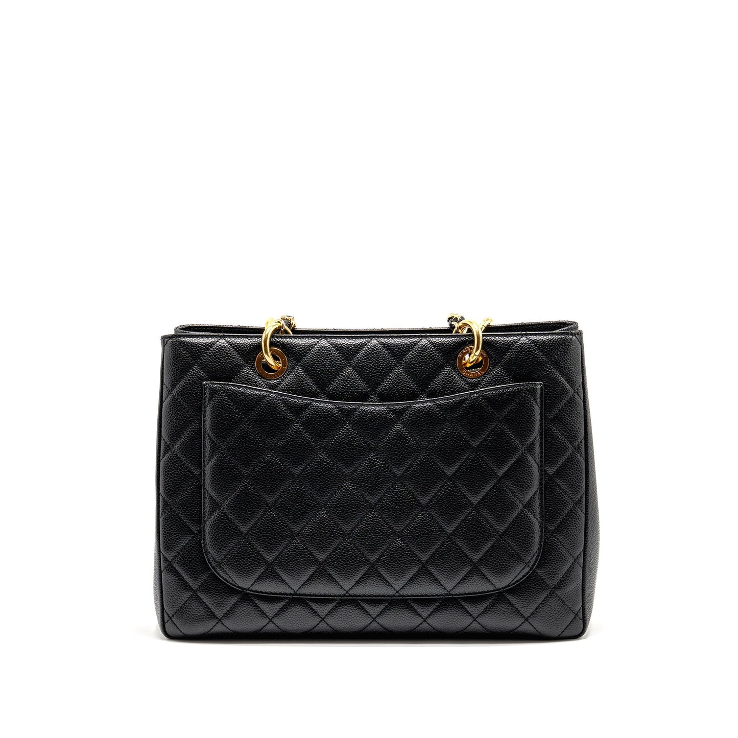 Chanel Grand Shopping caviar GHW Black Tote Bag Ghw 11