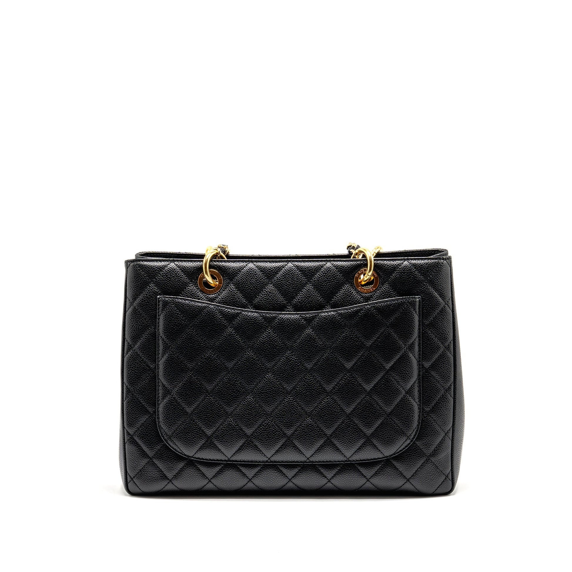 Chanel Grand Shopping caviar GHW Black Tote Bag Ghw 11