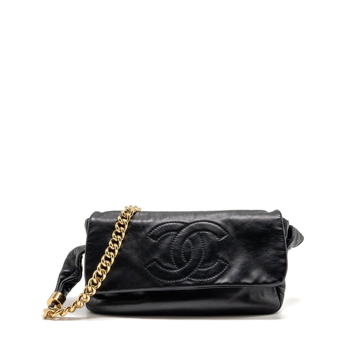 Chanel Rodeo Drive Flap Calfskin GHW Black Shoulder Bag