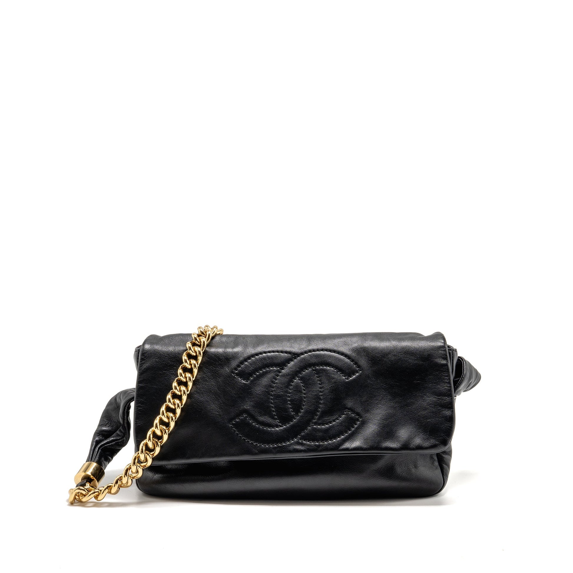 Chanel Rodeo Drive Flap Calfskin GHW Black Shoulder Bag
